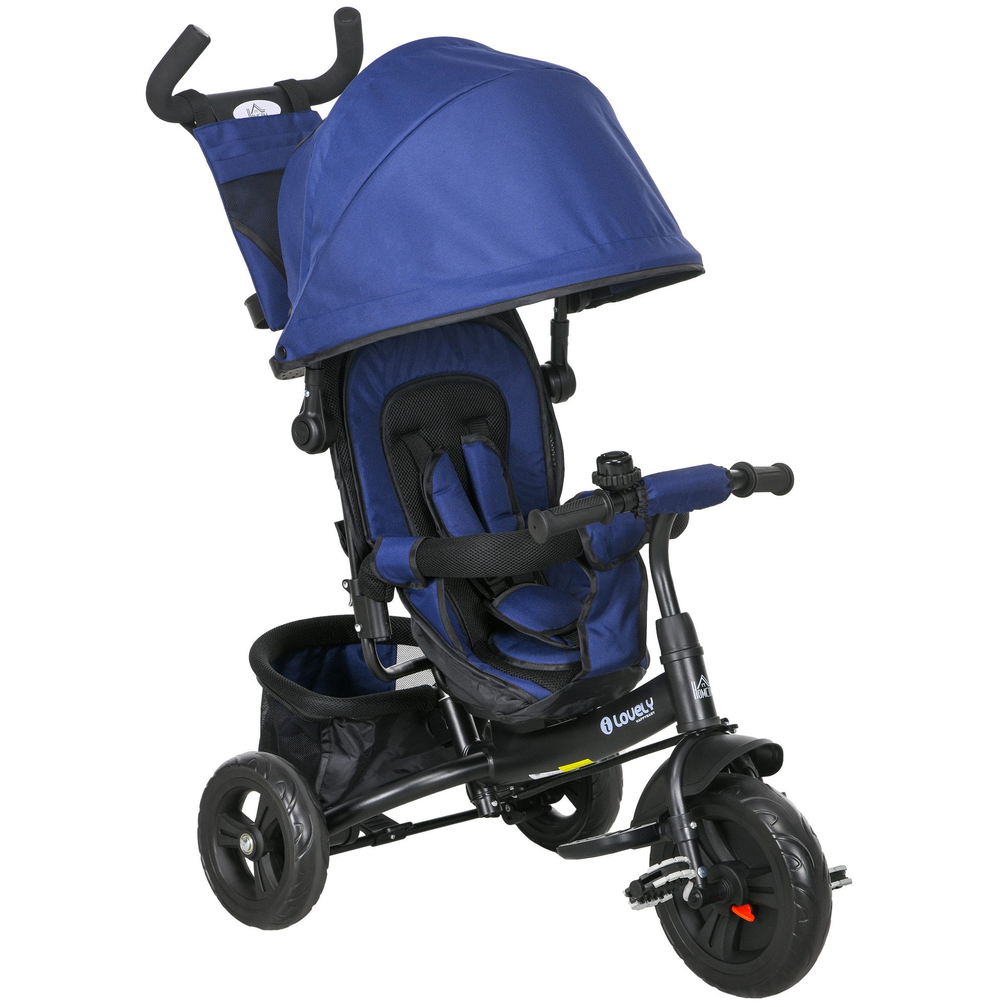 HOMCOM Dreirad 6-in-1-Kinderdreirad für Kinder, Pedal-Schieberad günstig online kaufen