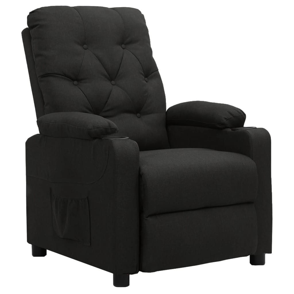 vidaXL Sessel Aufstehsessel Schwarz Stoff (1-St) günstig online kaufen