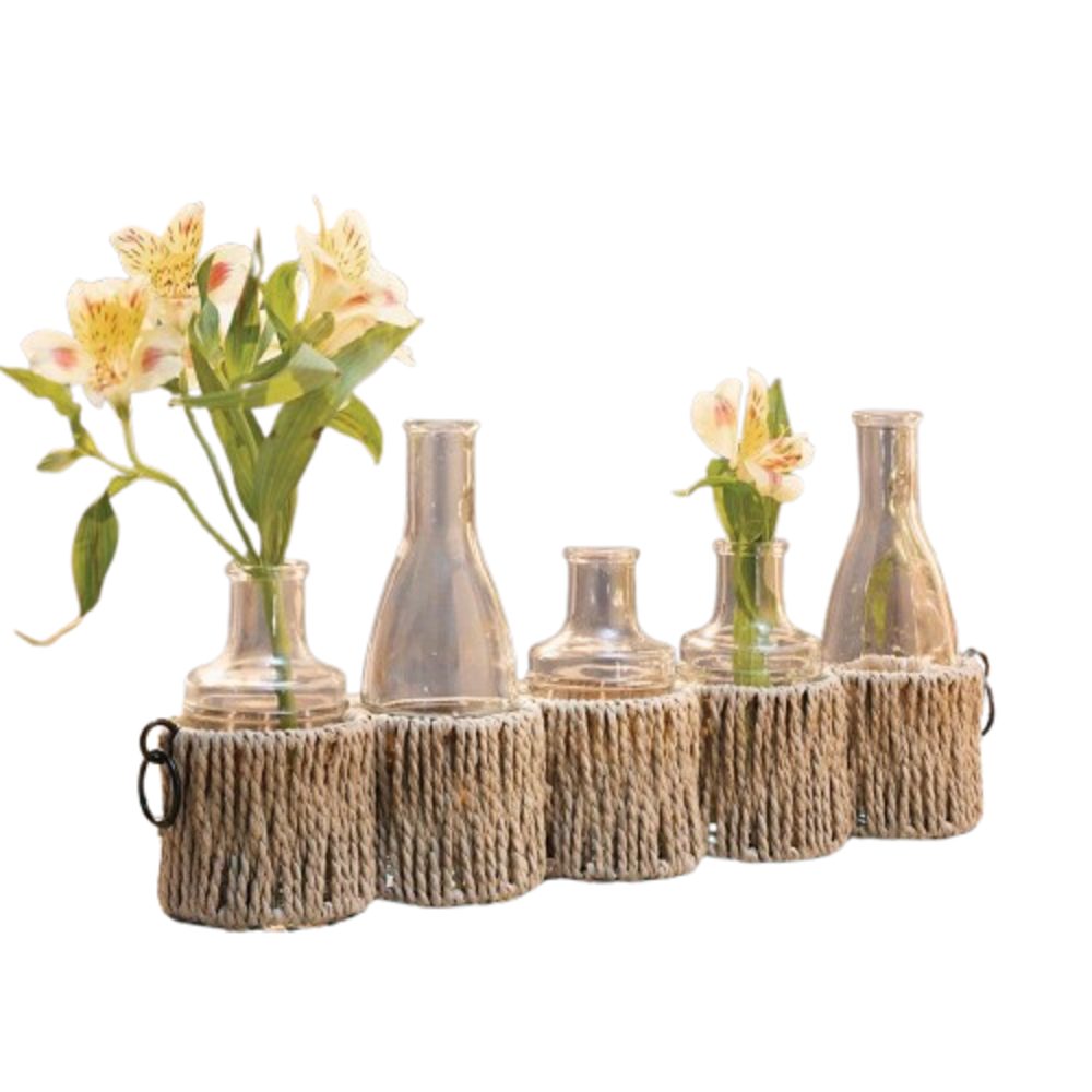 Home-trends24.de Dekovase Boho Dekovase Vase Vasenset Glasvasen Deko Natur günstig online kaufen