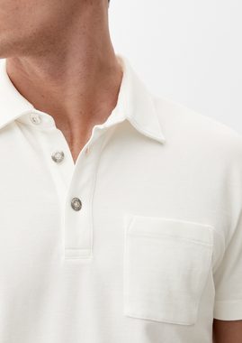 s.Oliver Kurzarmshirt Poloshirt aus Baumwoll-Piqué