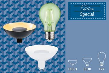 Paulmann LED-Leuchtmittel 360lm 4,9W schwarz/weiß 230V, 1 St., Warmweiß