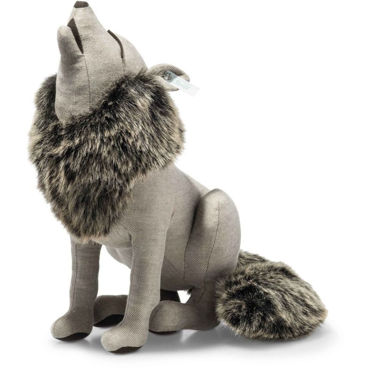 Steiff Plüschfigur Steiff 025020 Wolf, Leinen, 38 cm, hellbraun