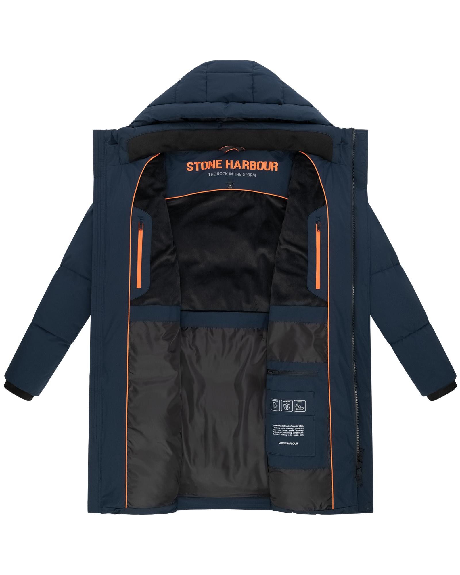 Stone Harbour Steppmantel Hadrieen XX modischer Herren Wintermantel mit kuscheligem Futter