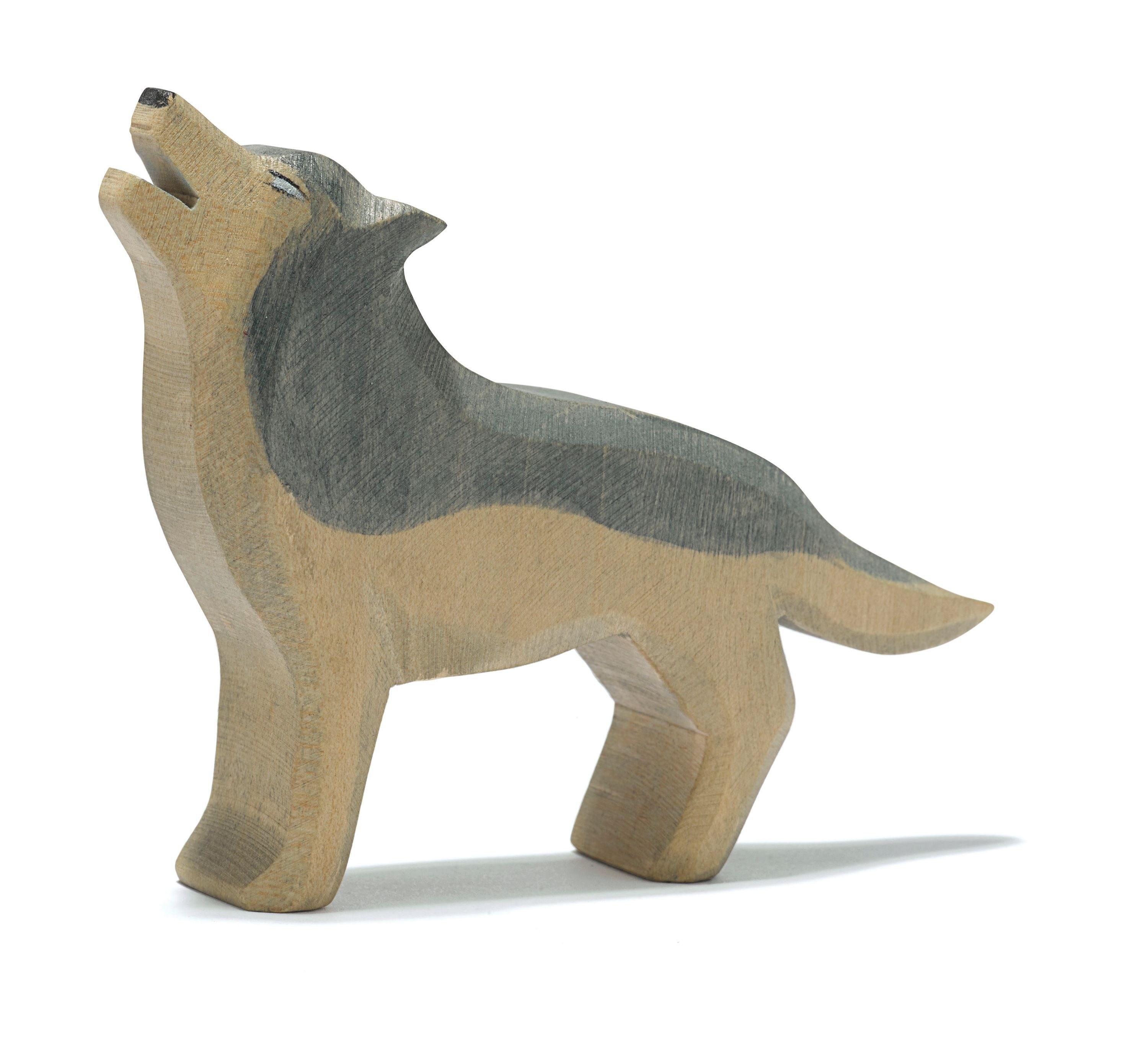 Ostheimer Spielwelt Ostheimer Holzfigur Wolf heulend