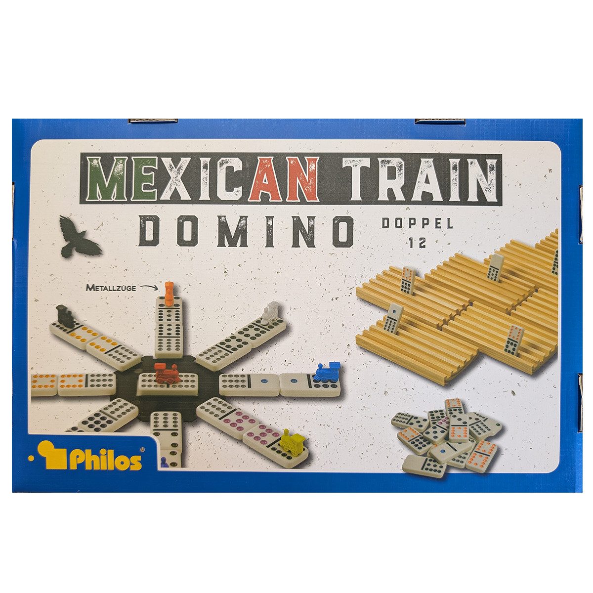 Philos Spiel Mexican Train Domino Doppel 12 - Legespiel