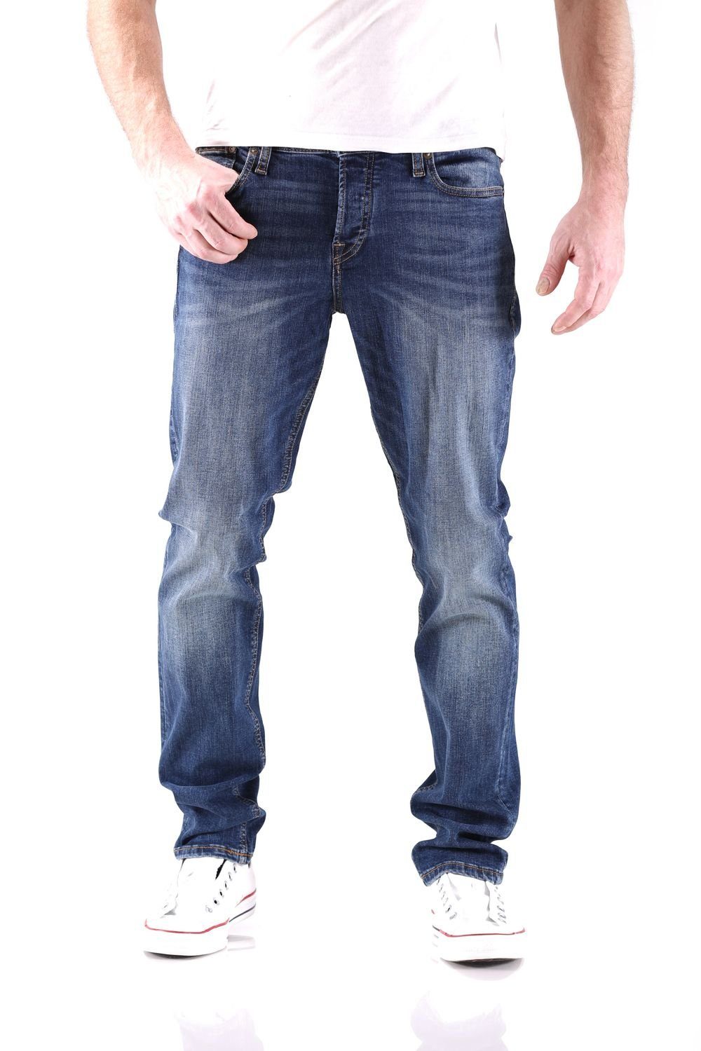 Jack & Comfort-fit-Jeans Mike (AGI & Herren Jones Fit Blau 005) Jones Jack Comfort Jeans Original