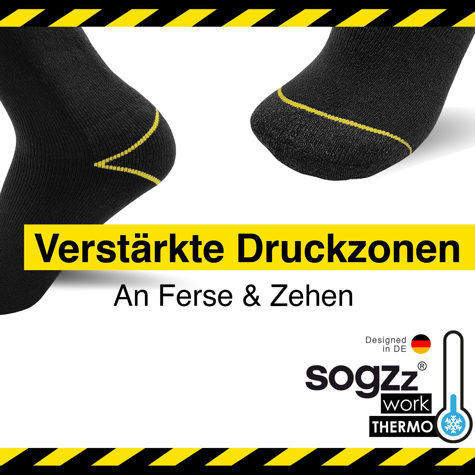 sogzz Arbeitssocken WORK THERMO Winter Herren, 10-20 Paar, Wintersocken Arbeit Socken (WORK THERMO, 10-Paar)