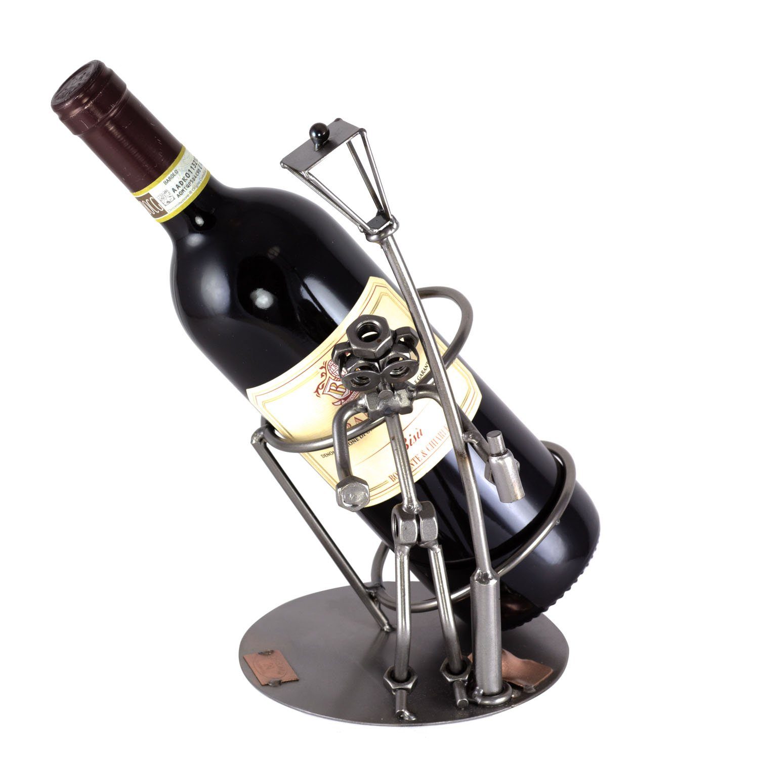 Steelman24 Dekofigur Trinker Weinmann