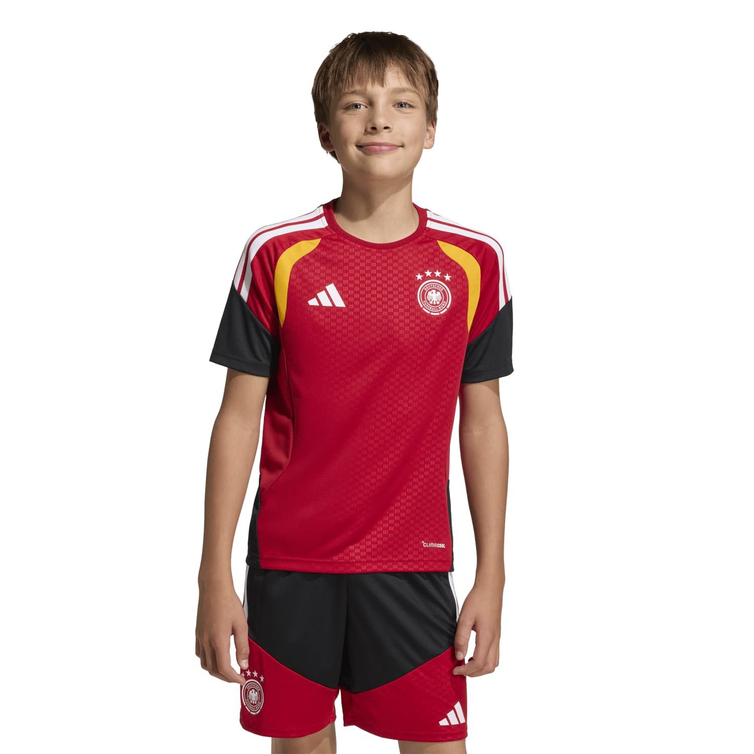 adidas Performance T-Shirt Sport-Shirt Deutschland/Germany 26 Tiro rot Jungen