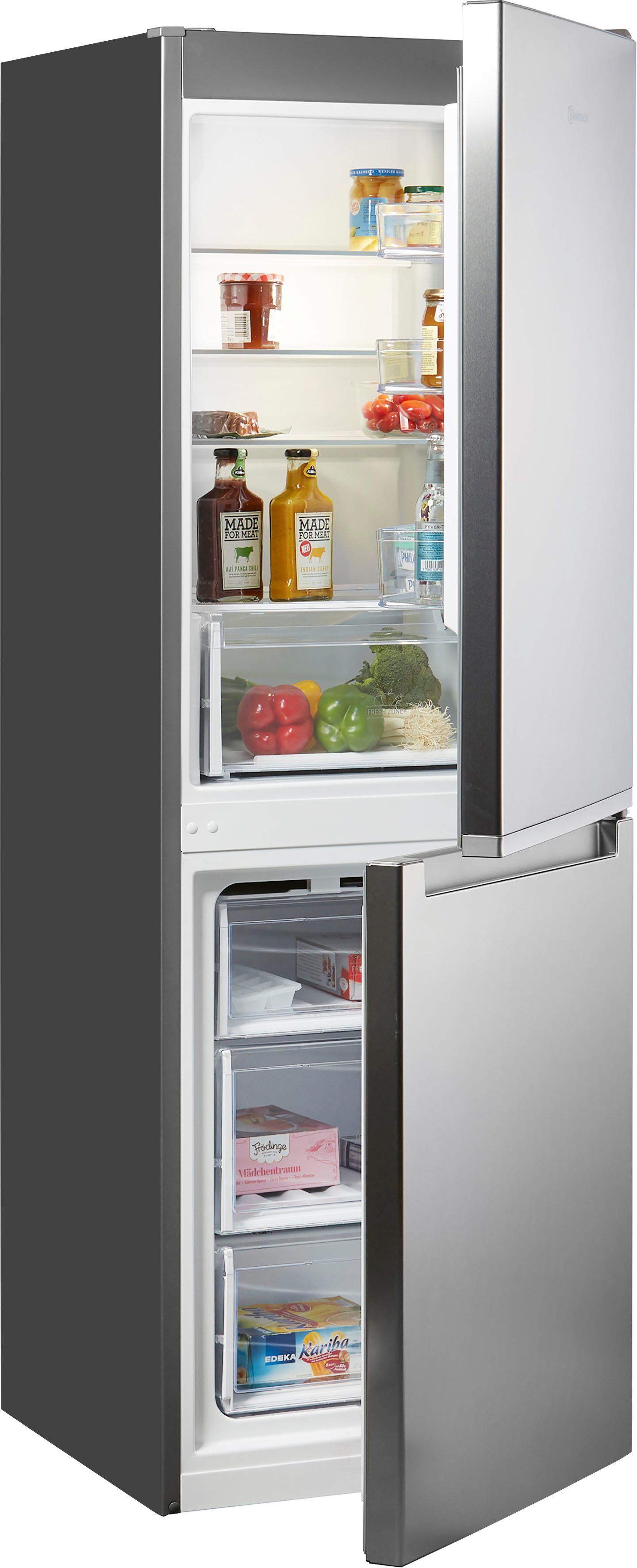 Bauknecht Kühl Gefrierkombination Kg Stopfrost 18 A2+ Ws BAUKNECHT Kühl-/Gefrierkombination KG STOPFROST 172 IN 2, 176 cm hoch