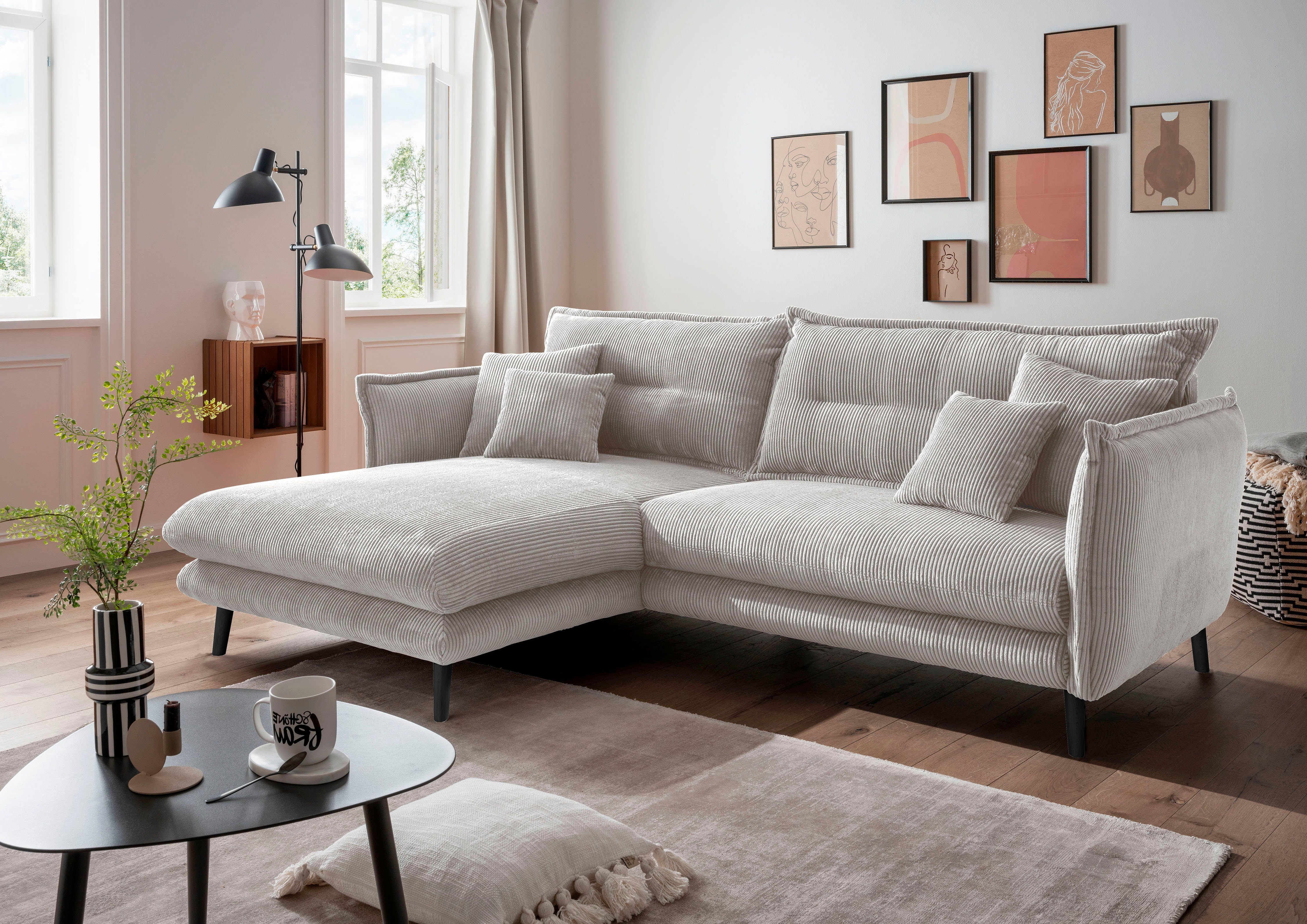 INOSIGN Ecksofa Lazio modernes Design, bequem, günstig online kaufen