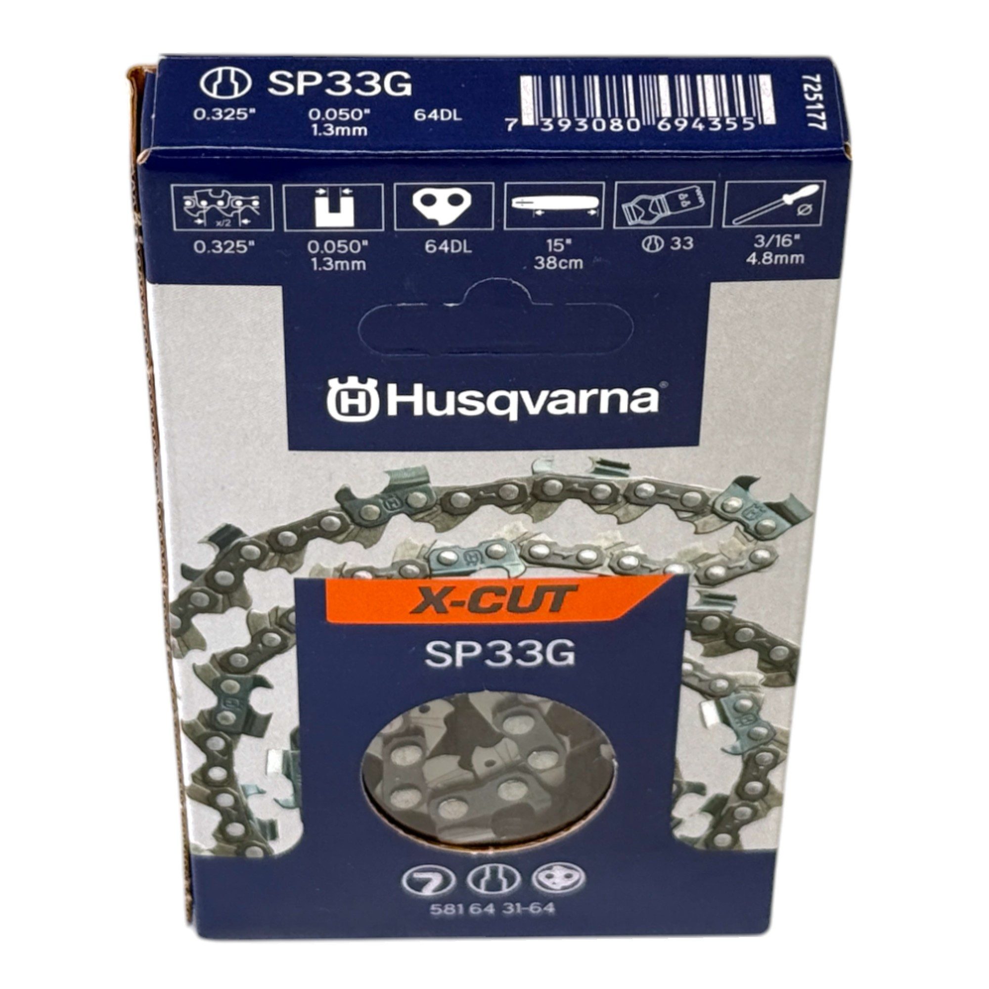 Husqvarna Ersatzkette X-CUT SP33G Sägekette 38 cm .325" 1,3 mm (581643164) günstig online kaufen
