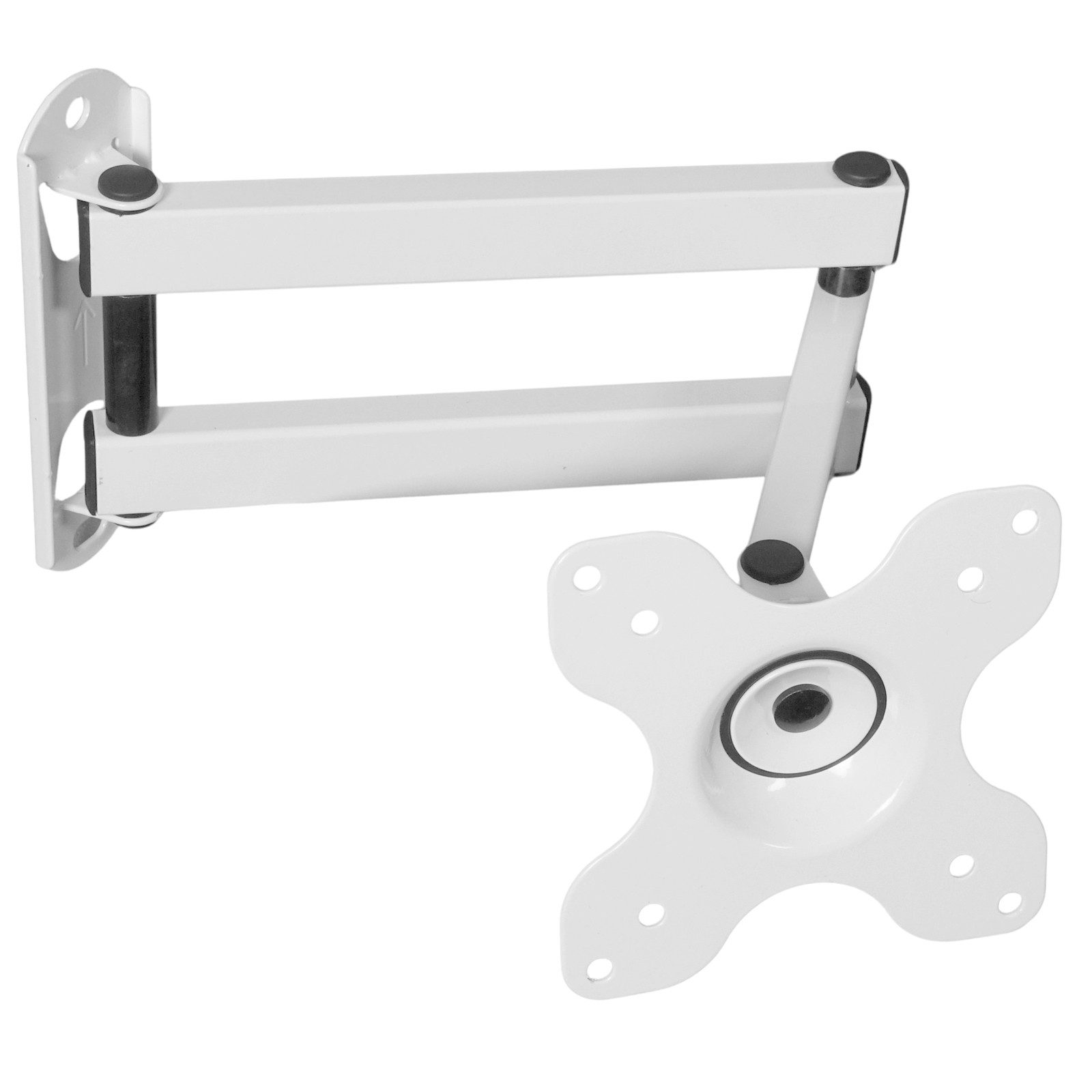 Drall Instruments TV-Wandhalterung S62W, (bis 32 Zoll, 1-tlg., Weiße LCD LED Wandhalterung 19-32 Zoll neigbar schwenkbar VESA 100)
