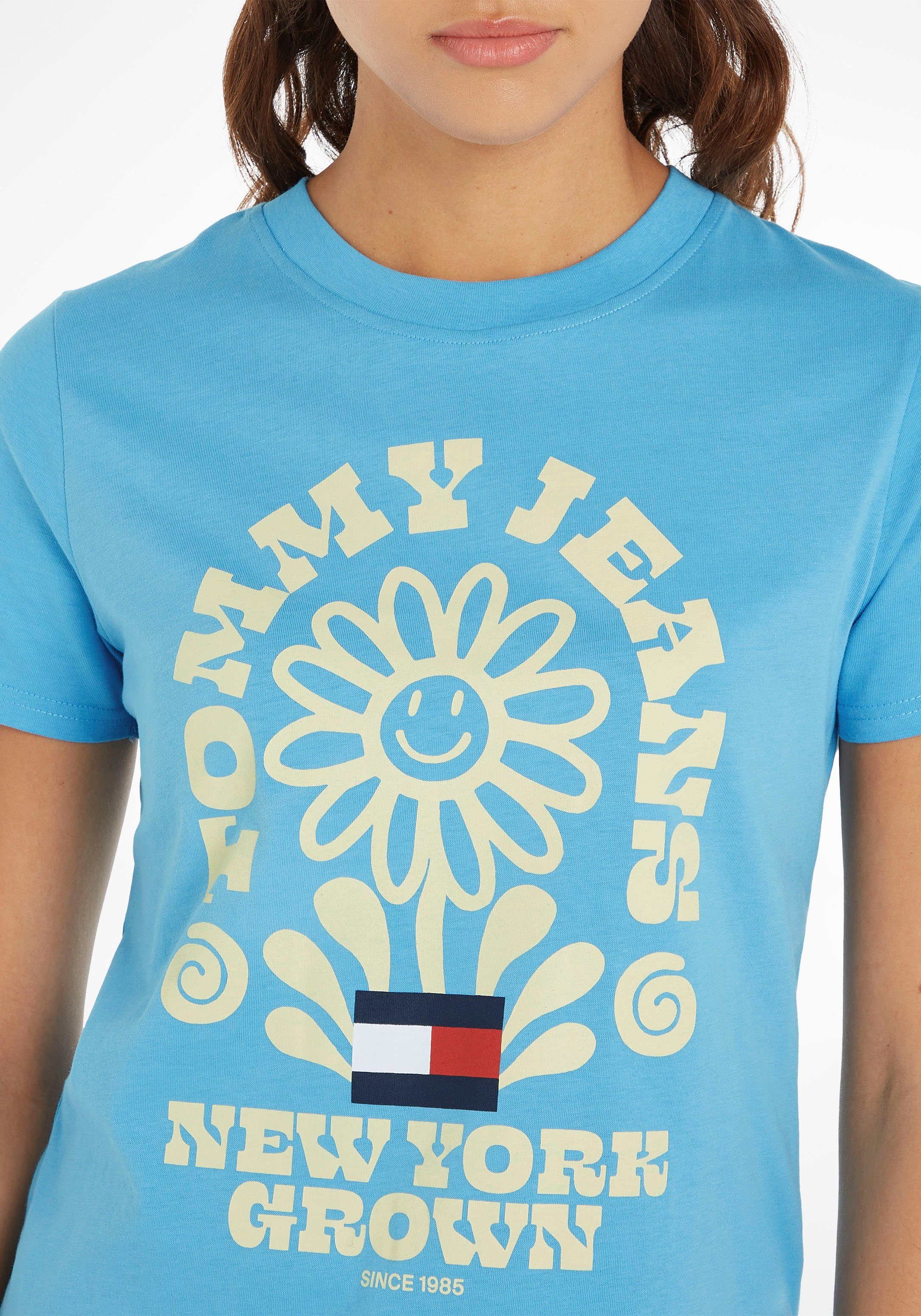 Tommy Jeans Logodruck großflächigem REG T-Shirt 4 TJW mit Skysail HOMEGROWN SS