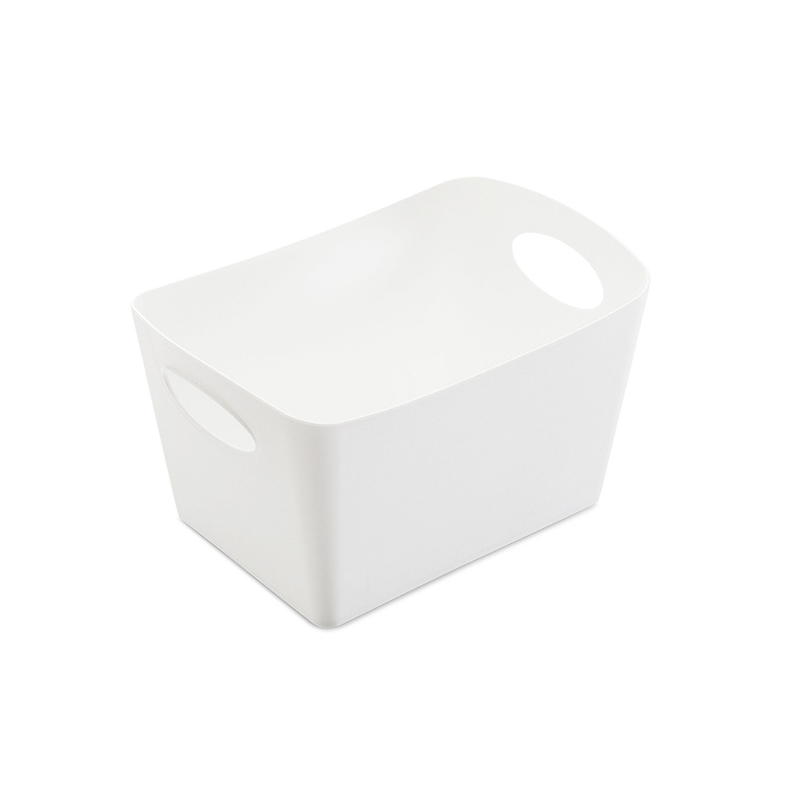 KOZIOL S BOXXX Liter Kunststoff 1 Aufbewahrungsbox St), (Stück, 1 Utensilo Aufbewahrungskorb Weiß Regalkorb
