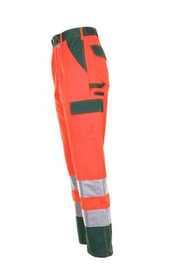 Planam Arbeitshose Bundhose Warnschutz orange/grün Größe 24 (1-tlg)