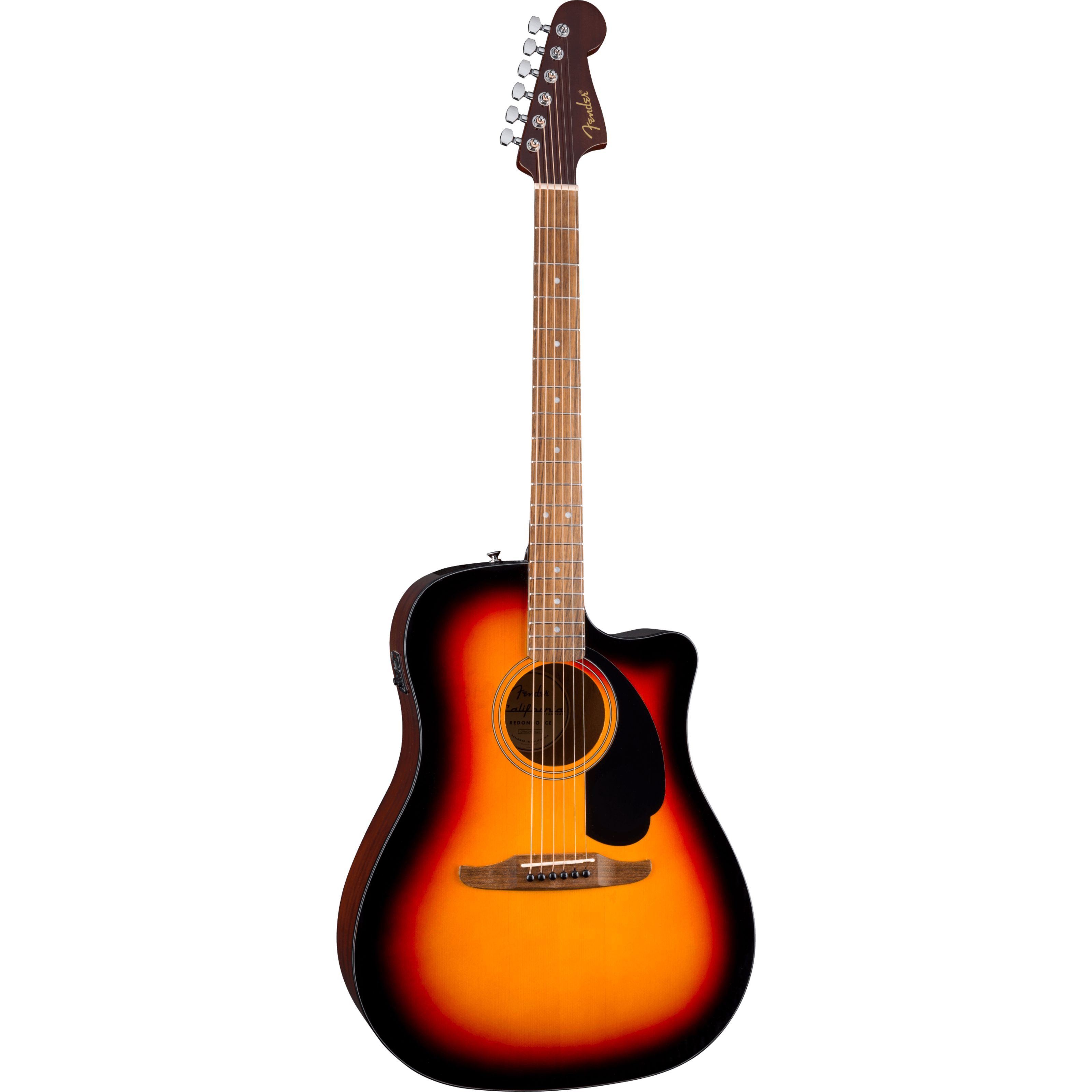 Fender Westerngitarre, Westerngitarren, Dreadnought Gitarren, California Standard Redondo CE 3-Color Sunburst - Westerngitarre