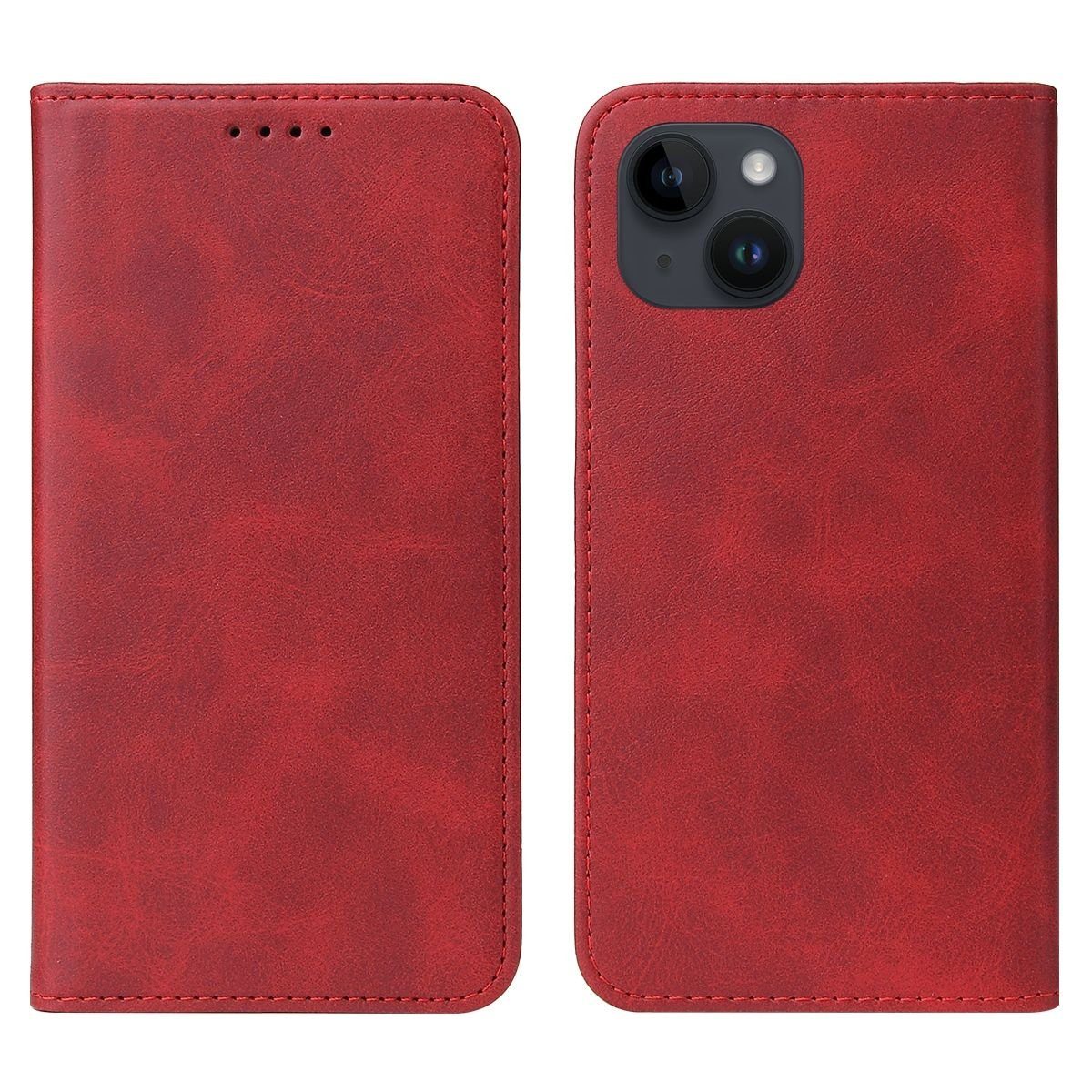 König Design Handyhülle Apple iPhone 15, Schutzhülle Schutztasche Case Cover Etuis Wallet Klapptasche Bookstyle