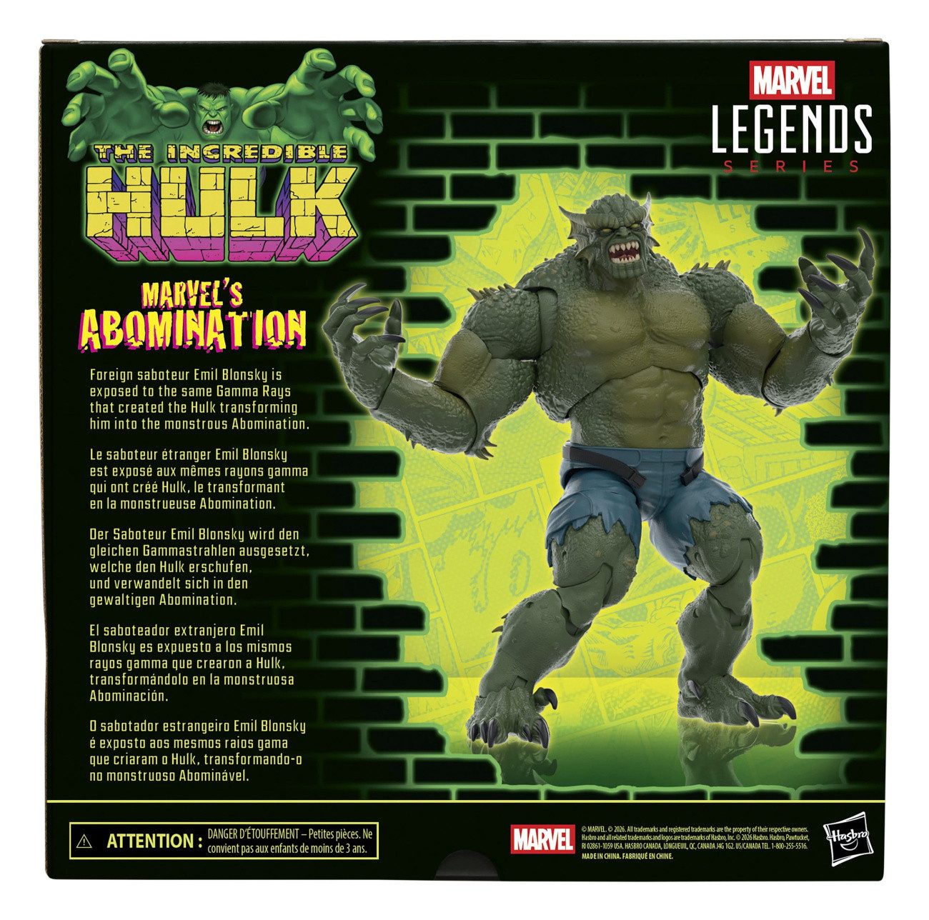 Hasbro Actionfigur The Incredible Hulk Marvel Legends Actionfigur Marvel's Abomination 15