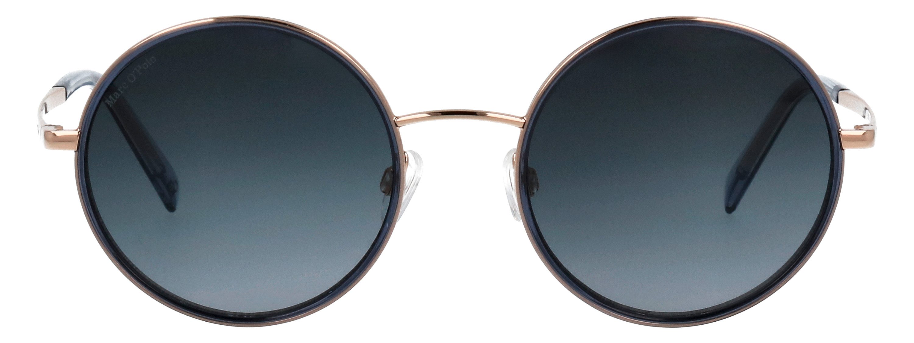 Marc O'Polo Sonnenbrille Modell 508001 Form Rund, Logoschriftzug auf Bügel, Kombifassung