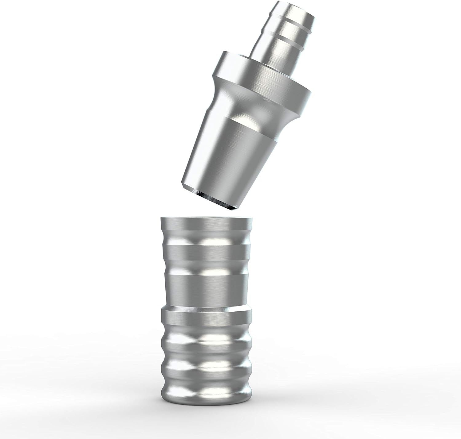 M. Rosenfeld Shisha-Schlauch Schlauchadapter – 18/8 Schliff, Set 2-teilig Anschluss, Set 2-teilig Anschluss, M16x1 Gewinde