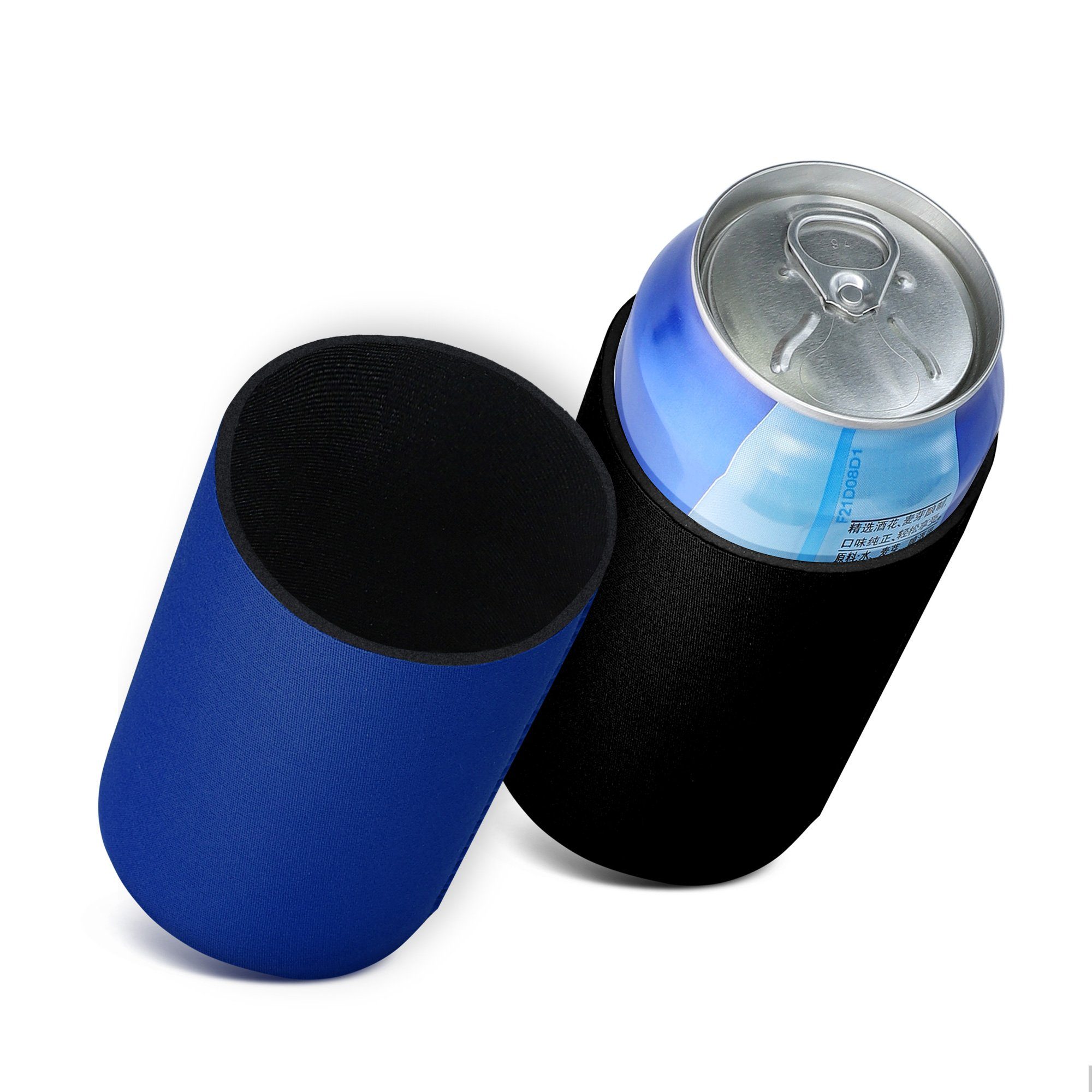 kwmobile Outdoor-Flaschenkühler 2x 330ml / 355ml Dose Dosenkühler, für Bierdosen und andere Getränkedosen - 6,5 x 10 cm