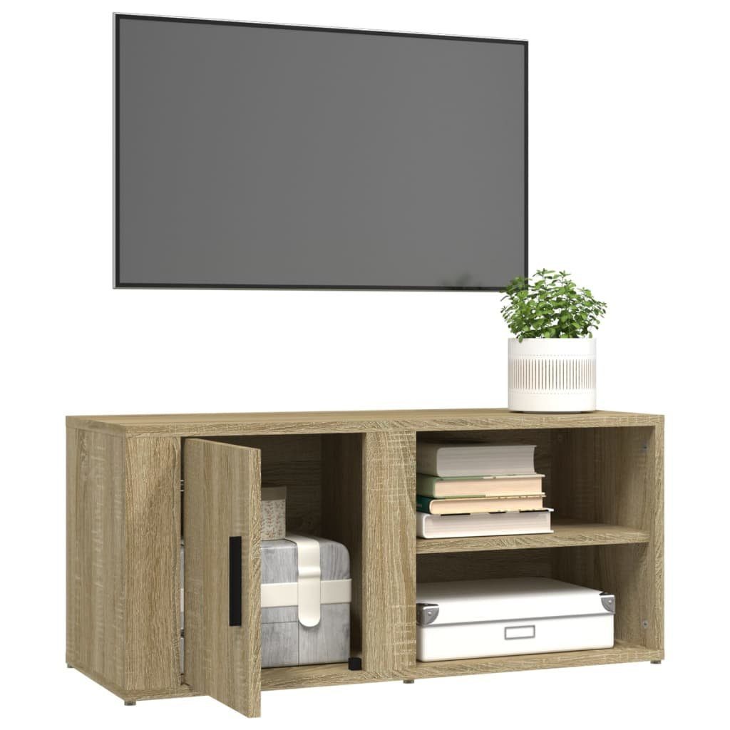 TV-Schrank 80x31,5x36 cm Eiche Holzwerkstoff TV-Schrank Sonoma vidaXL Sonoma-Eiche (1-St)