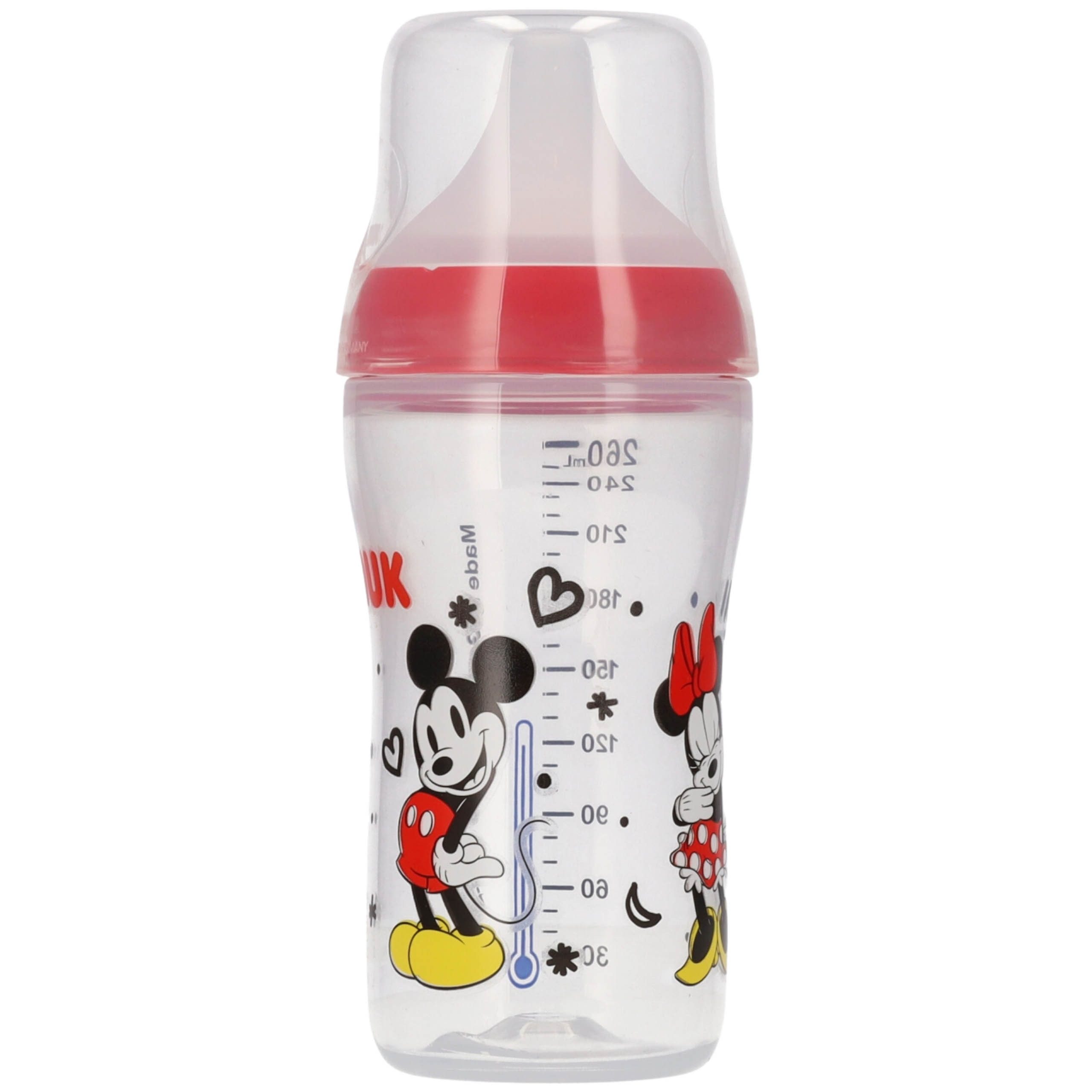 NUK Babyflasche NUK Minnie Mouse Babyflasche Silikon 260 ml ab 3M