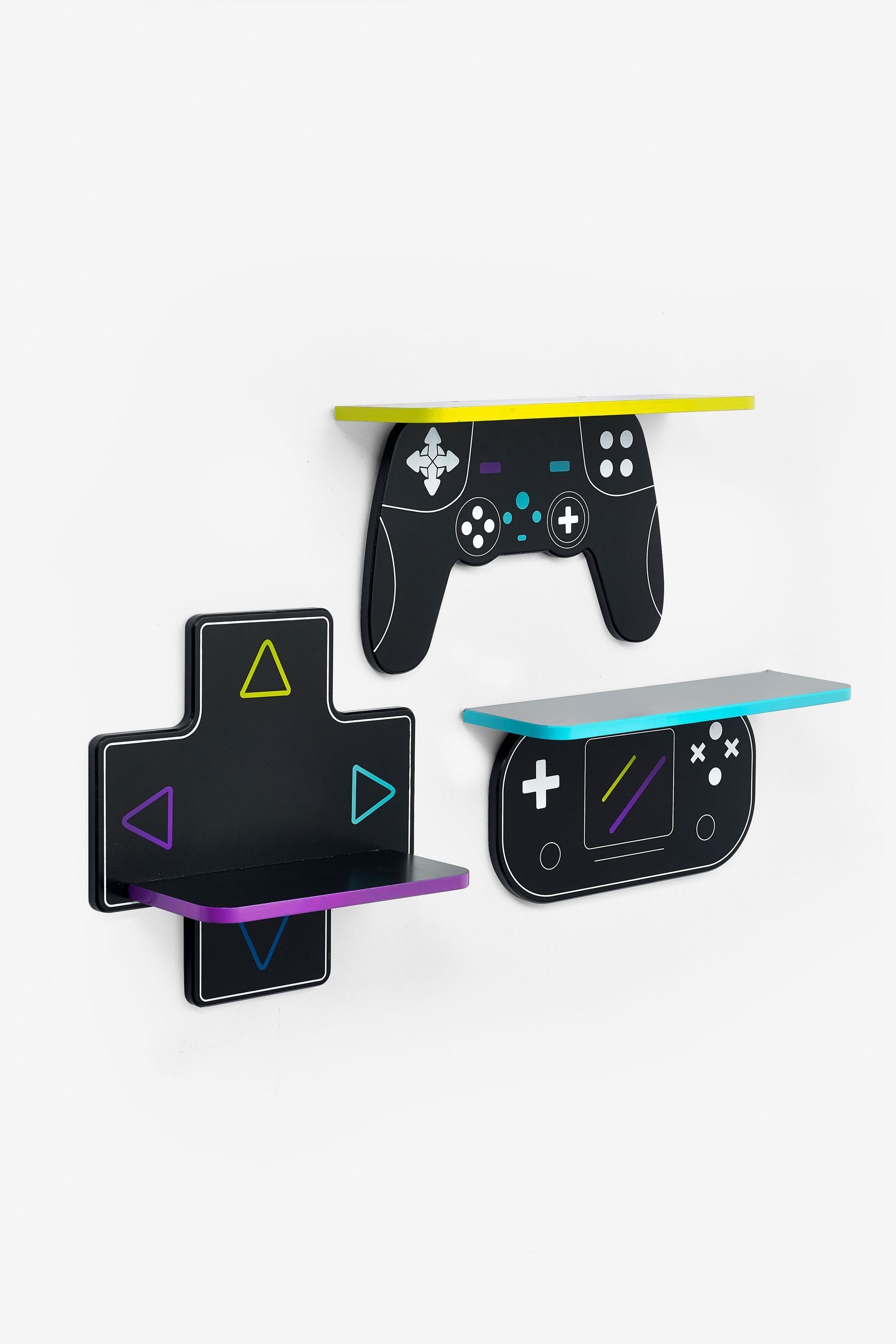 Next Wandregal Gamer-Kinderregal, 3er-Set, 1-tlg.