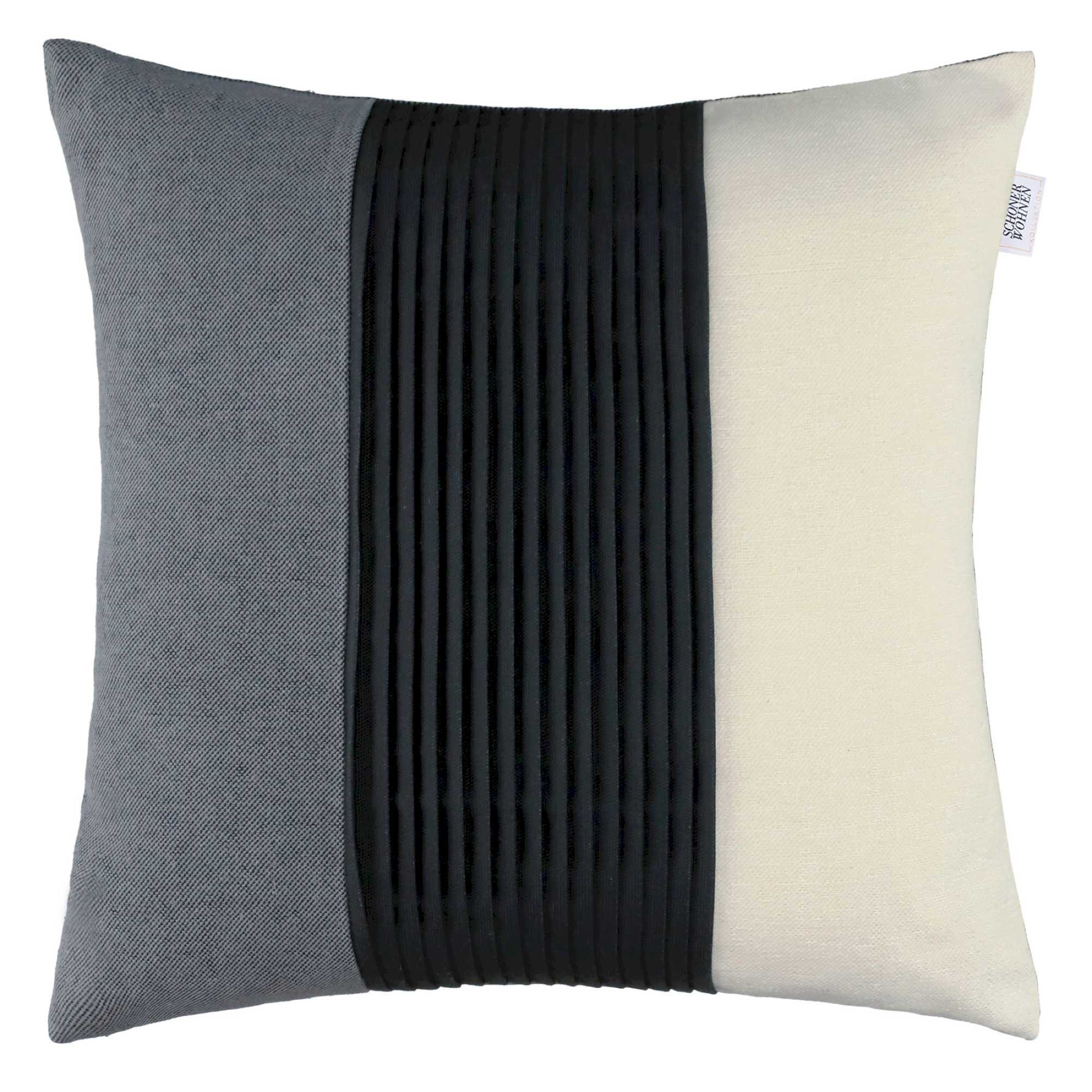 SCHÖNER WOHNEN-Kollektion Kissenhülle SCAN Zierkissenhülle, Dekokissenhülle, (1 Stück), 45 x 45 cm in Grau