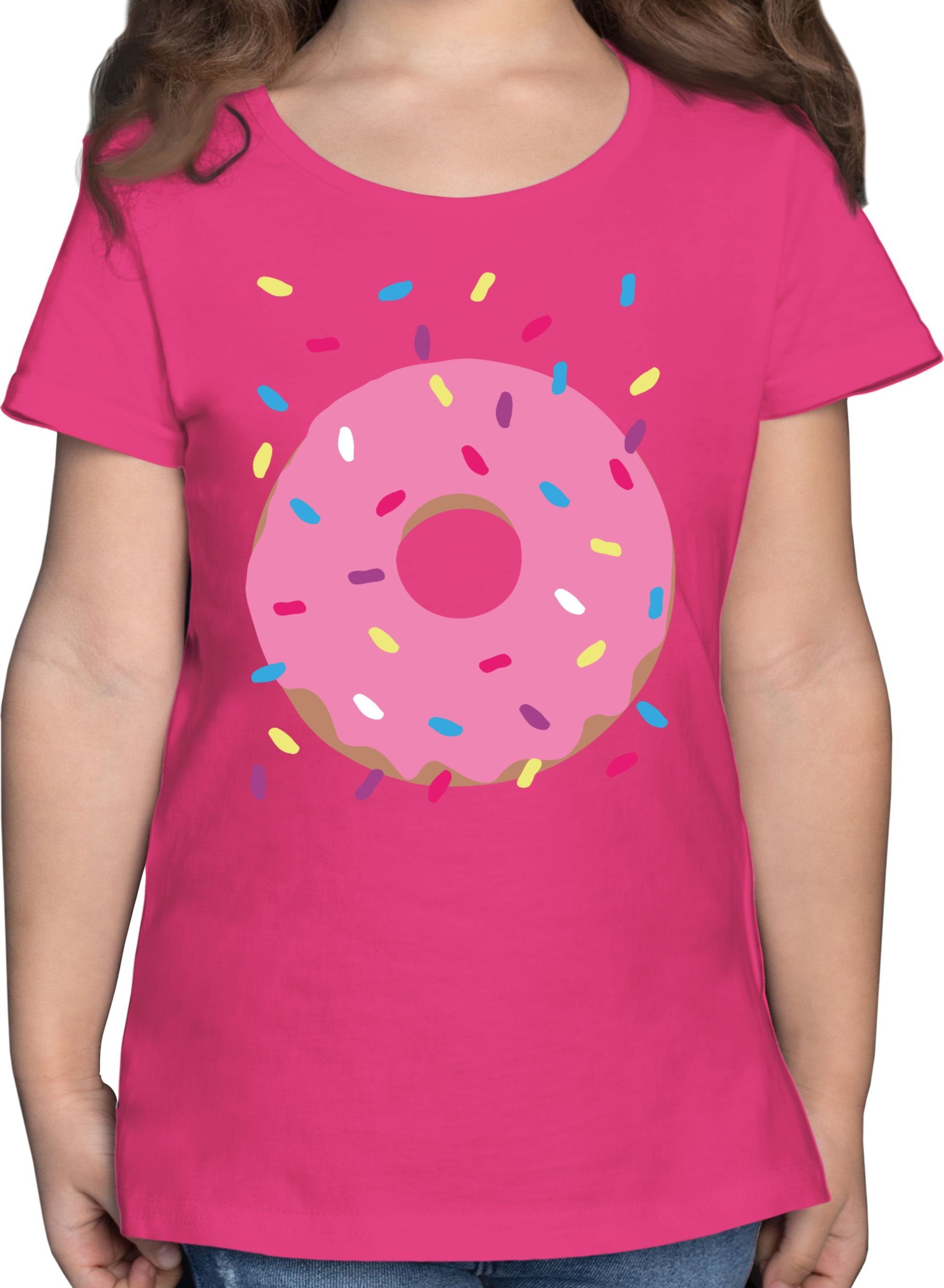 Shirtracer T-Shirt Donut Kostüm Karneval & Fasching 2 Fuchsia | T-Shirts