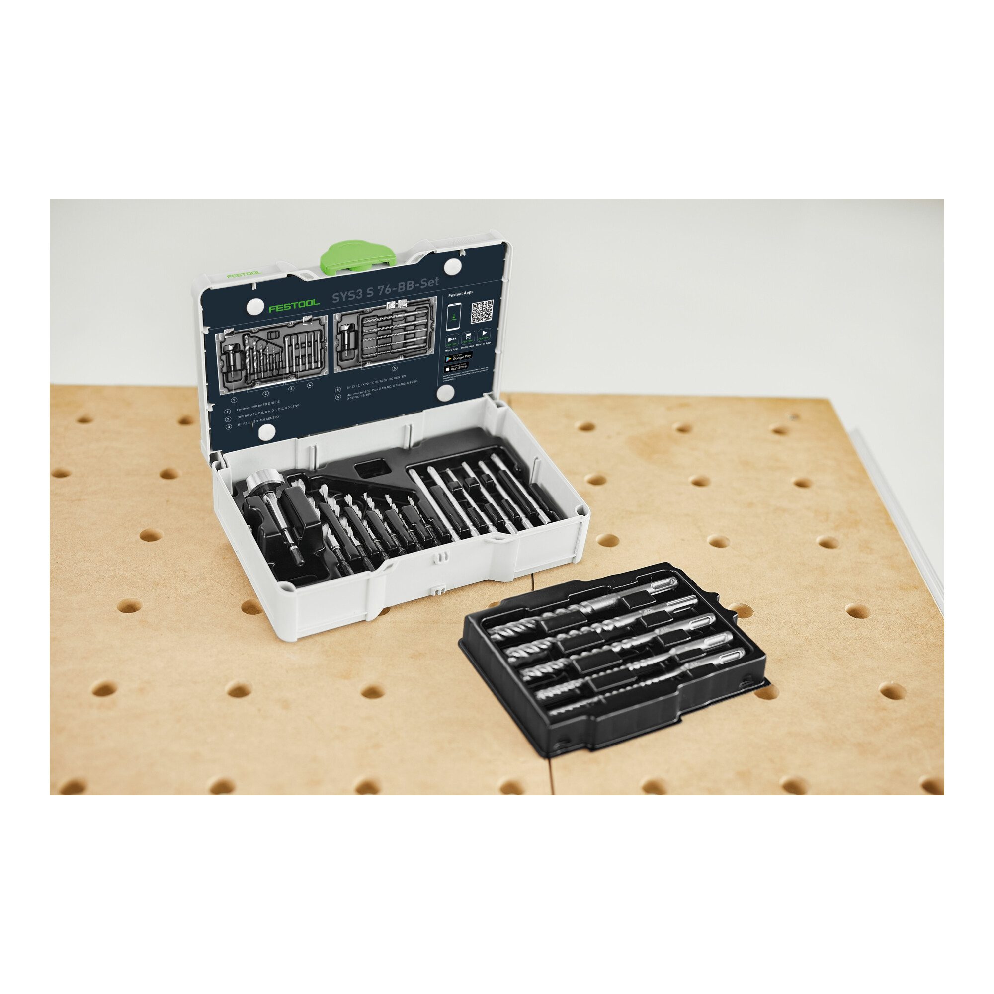 FESTOOL Holzbohrer Festool Bit und Bohrer-Set SYS3 S 76-BB-Set