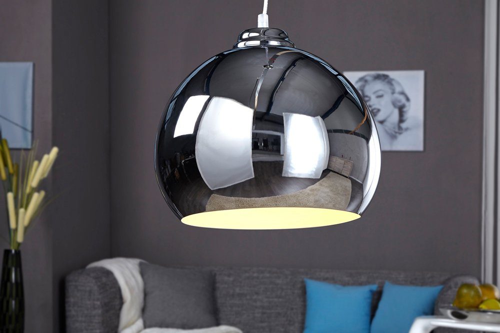 riess-ambiente Hängeleuchte CHROMAGON 30cm silber, ohne günstig online kaufen