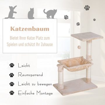 PawHut Kratzbaum Katzenbaum mit Sisalsäulen