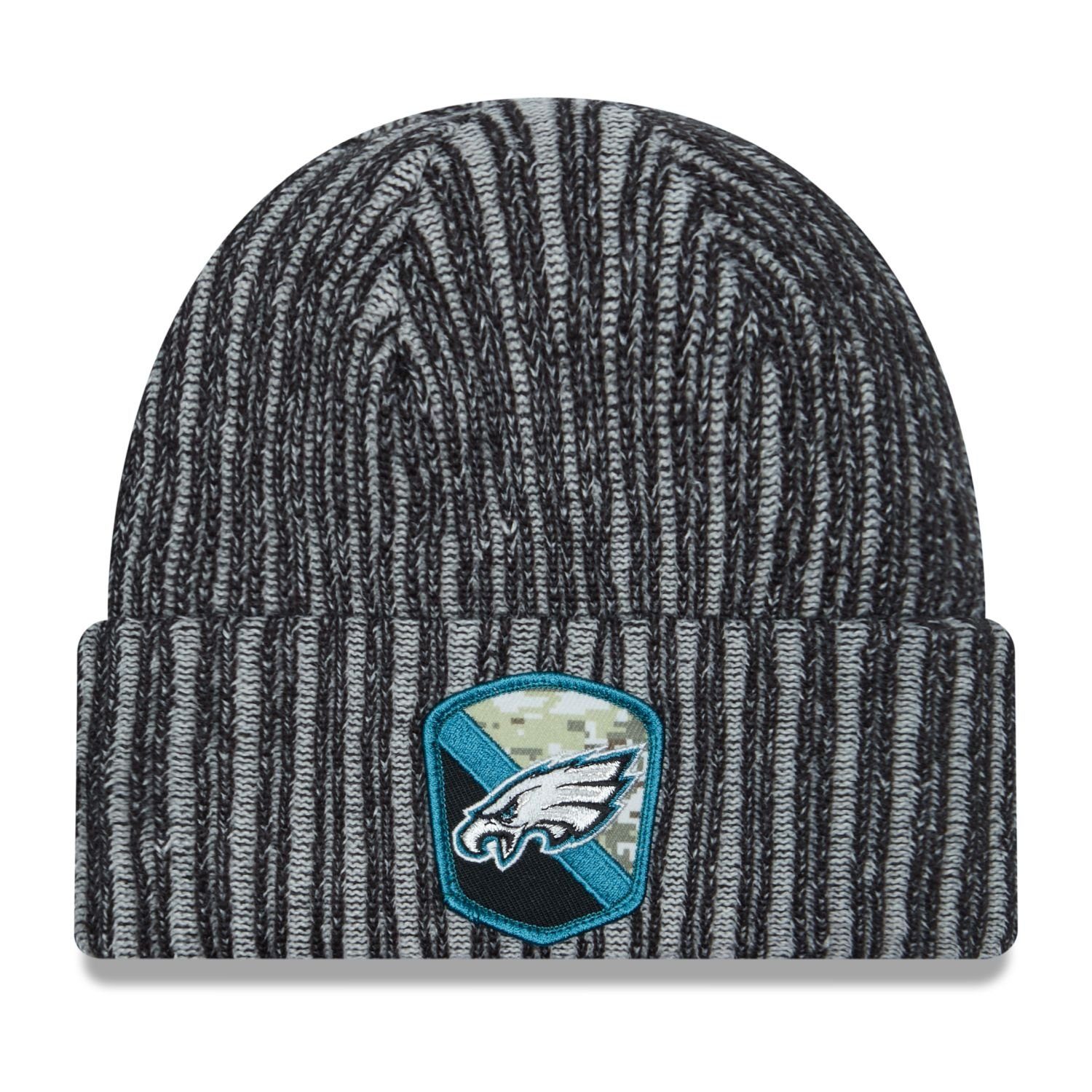 New Era Fleecemütze NFL Salute to Service Knit Beanie Philadelphia Eagles | Strickmützen