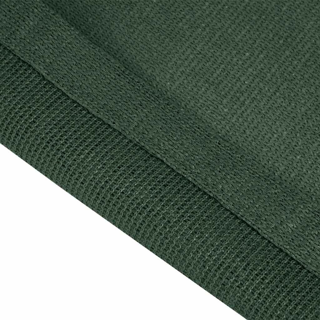 furnicato Outdoorteppich Zeltteppich 200 x 200 cm Dunkelgrün aus hochdichtem Polyethylen, Höhe: 1 mm, Wetterbeständige Bodenmatte mit Ösen und atmungsaktiver Ob – Bild 5 von 5