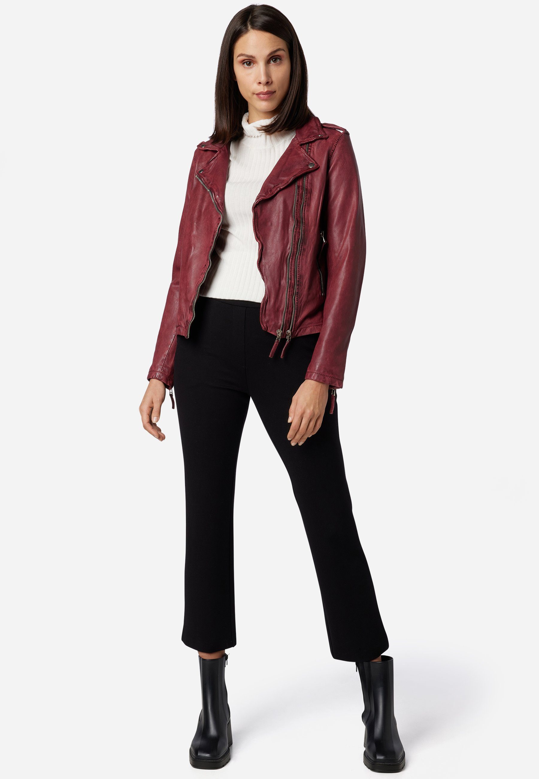RICANO Lederjacke Foxy stylische Bikerjacke günstig online kaufen