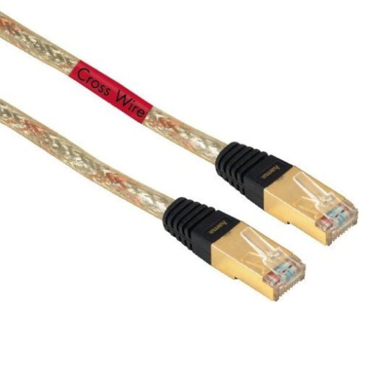 Hama GoldLine 3m Cat5e Cross-Over Netzwerk-Kabel LAN-Kabel, RJ45, Kein (300 cm), Direktverbindung Cross-Over Patch-Kabel Cat 5 Cross Wiring LAN-Kabel