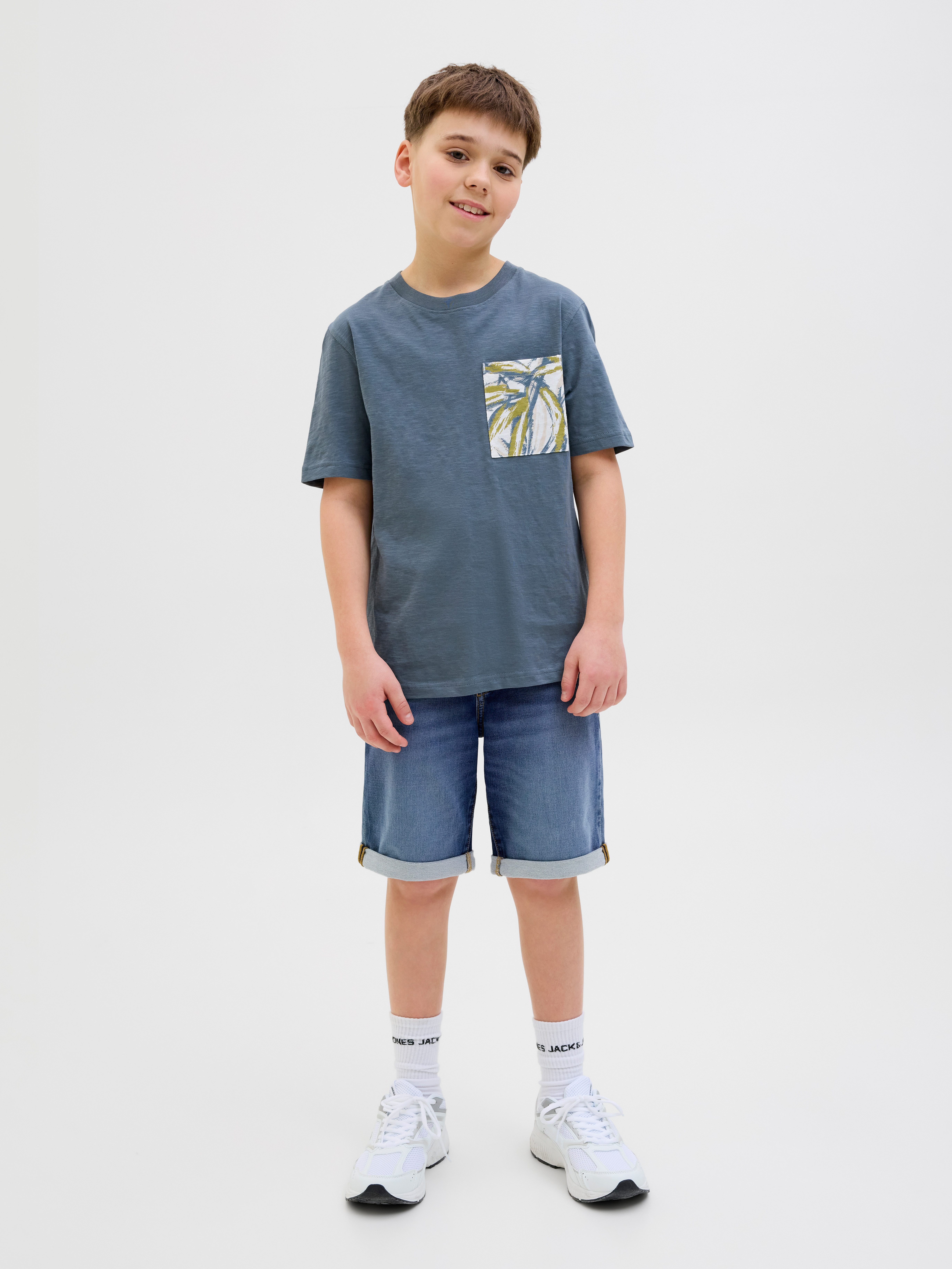Jack & Jones Junior Shorts JJIRICK elastisch und pflegeleicht für Alltag unifarben, modisch, regular fit, Web