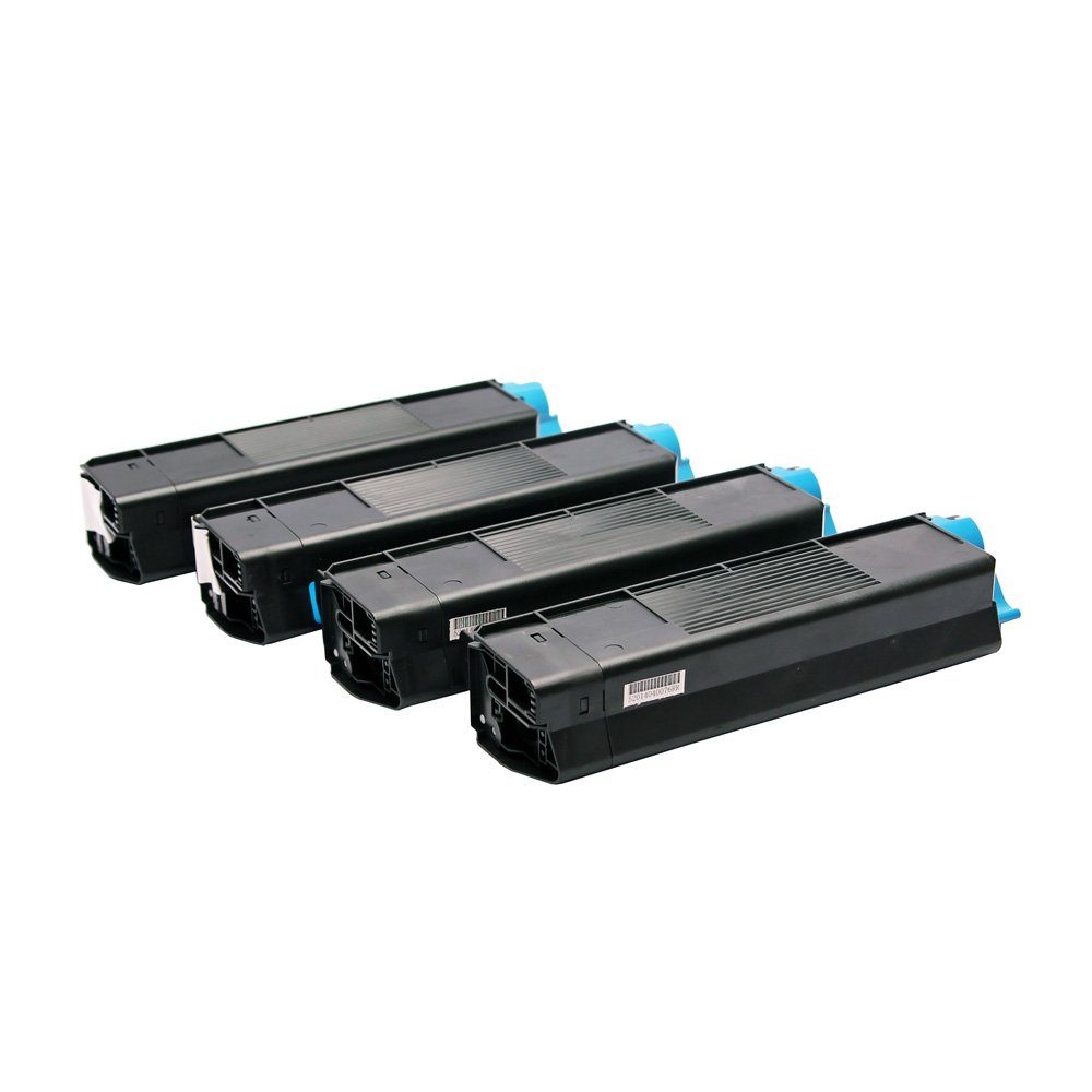 ABC Tonerkartusche, Kompatibles Set 4x Toner für Oki C5850 C5850DN C5850N C5950