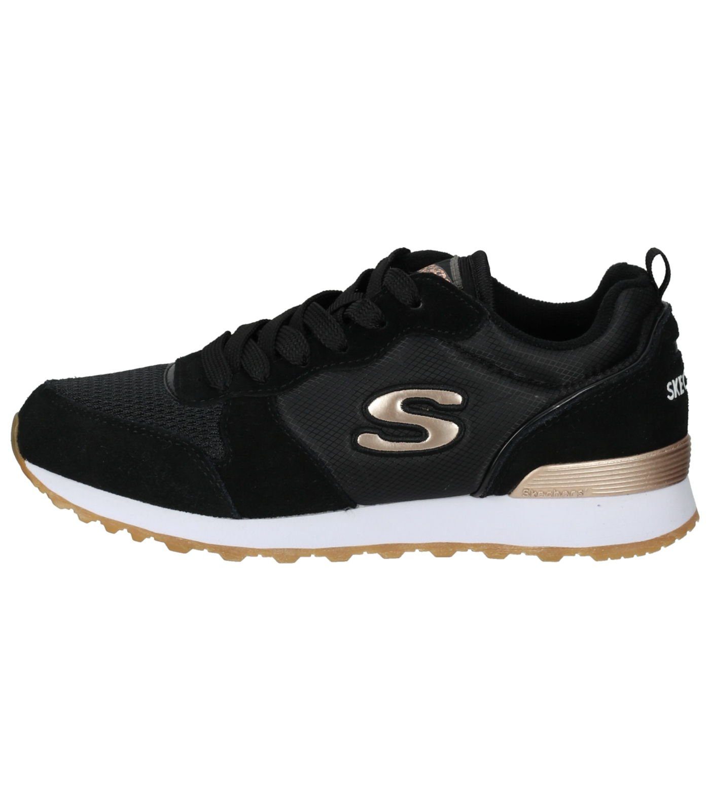 Skechers Sneaker Leder Sneaker Gold Schwarz