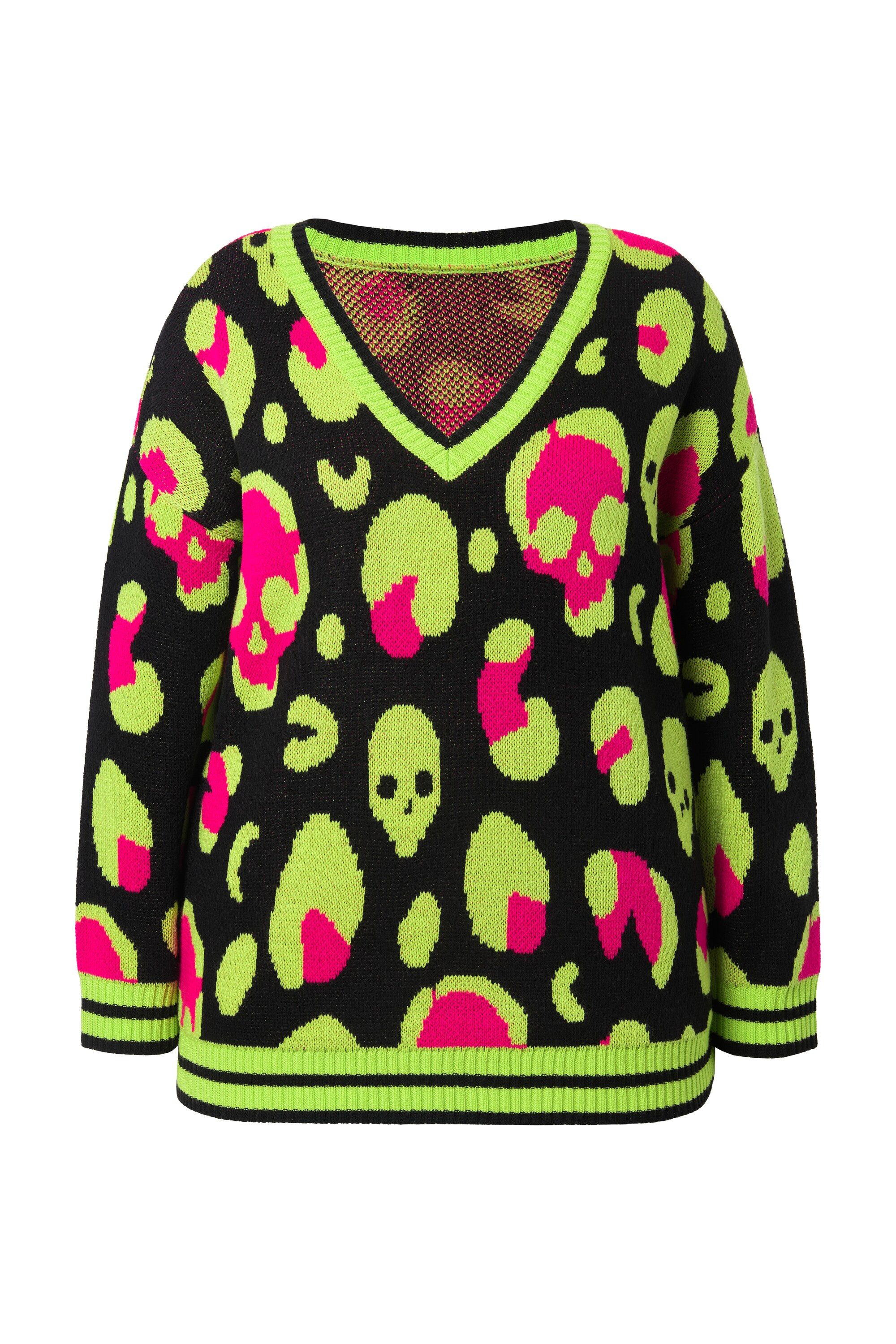 Angel of Style Strickpullover Pullover Boxy Fit Totenkopf-Muster günstig online kaufen