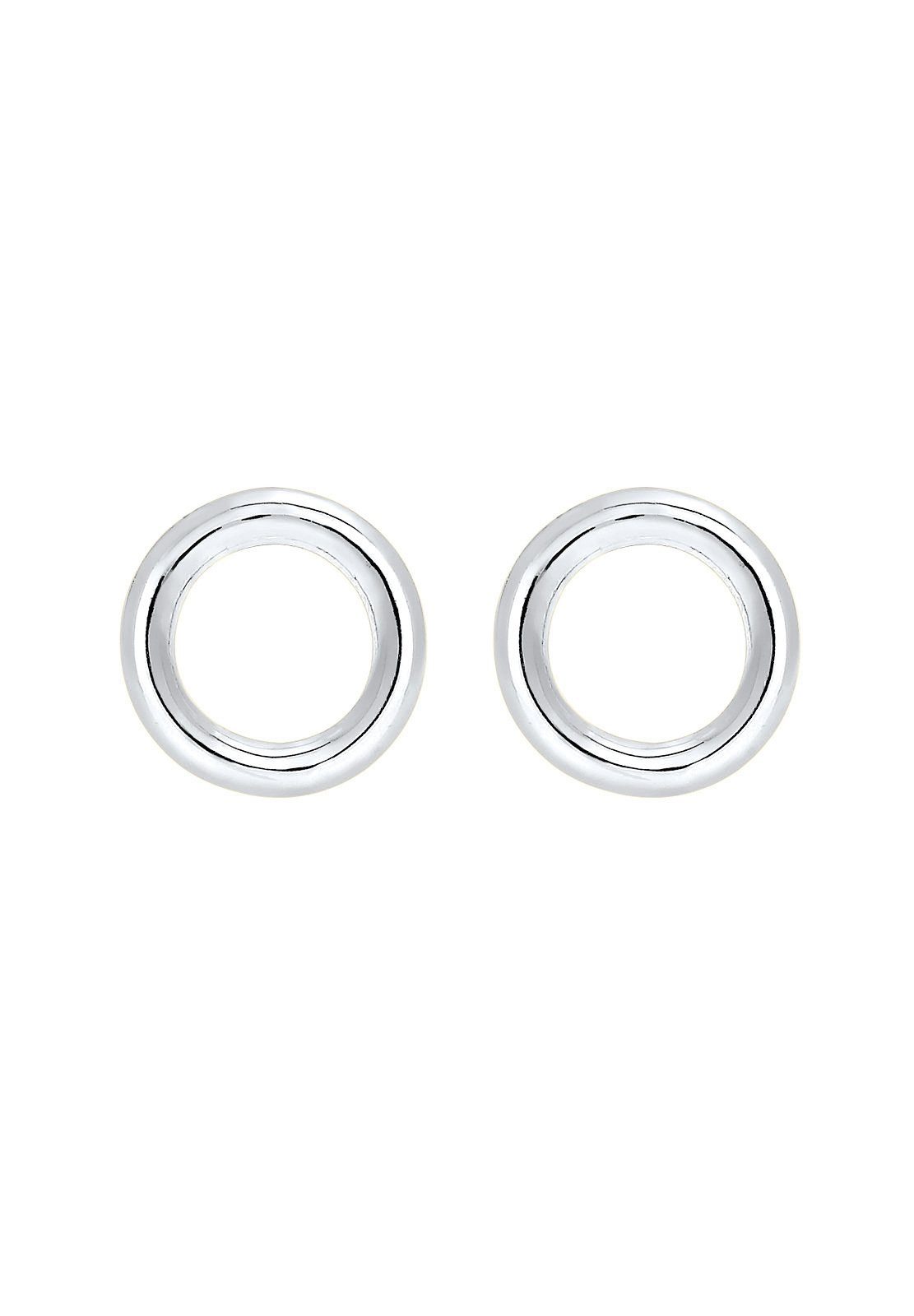Elli Paar Ohrstecker Basic Kreis Geo Minimal Filigran 925 Silber, Geo günstig online kaufen