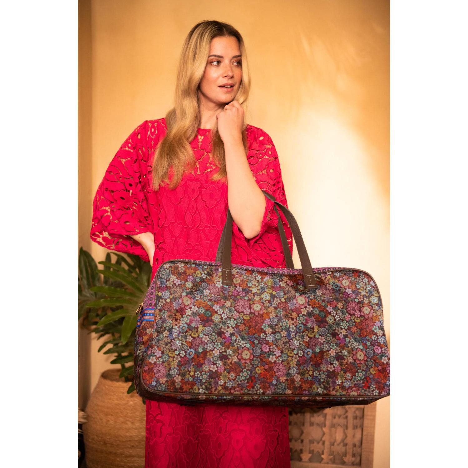 PiP Studio Reisetasche Reisetasche Weekend Bag Tutti i Fiori Tovy Pink günstig online kaufen