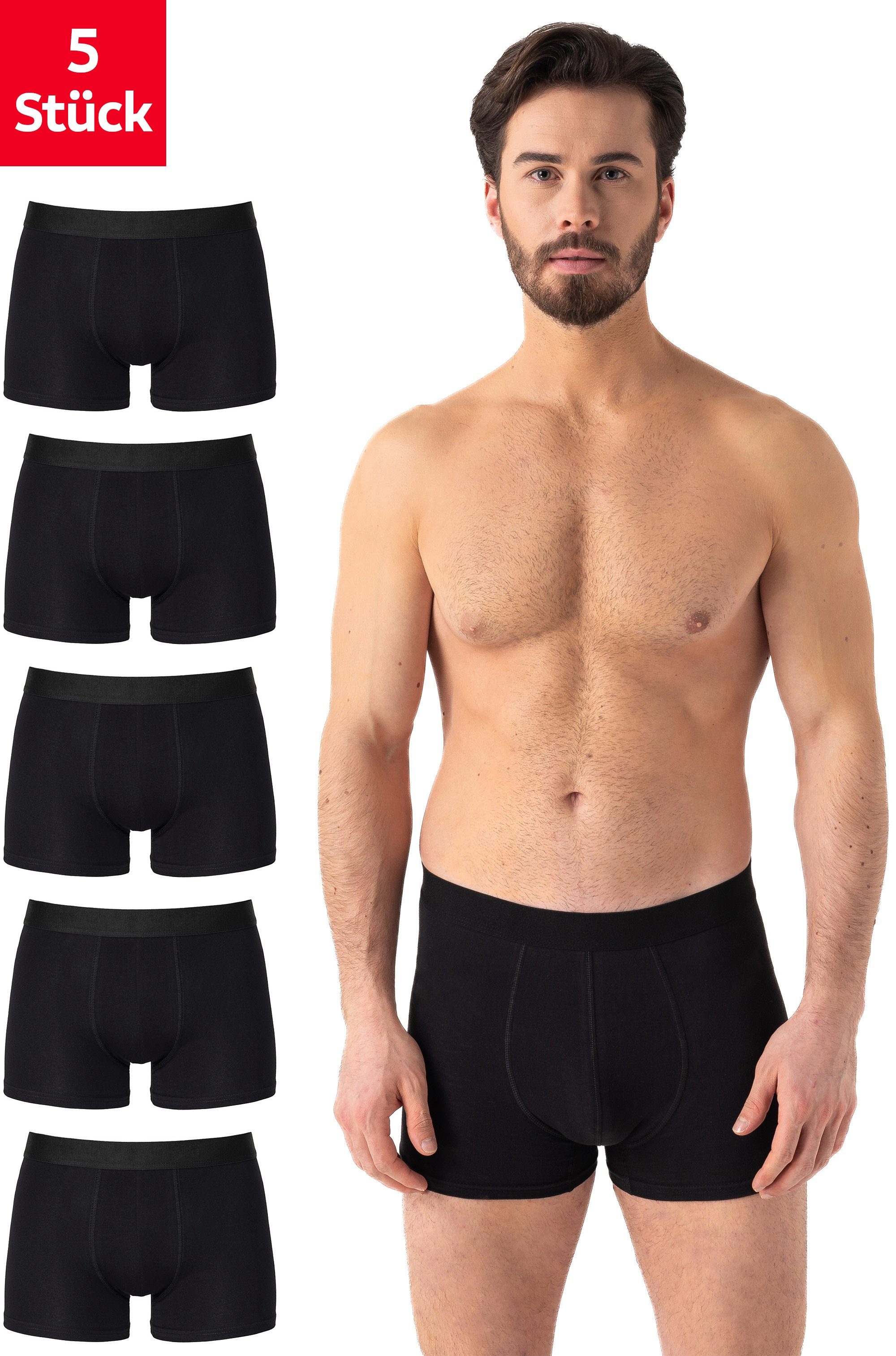Barrio 13 Trunk »Herren Trunk Unterhosen aus Baumwolle« (5 St) mit  Komfortbund, ohne Logo online kaufen | OTTO
