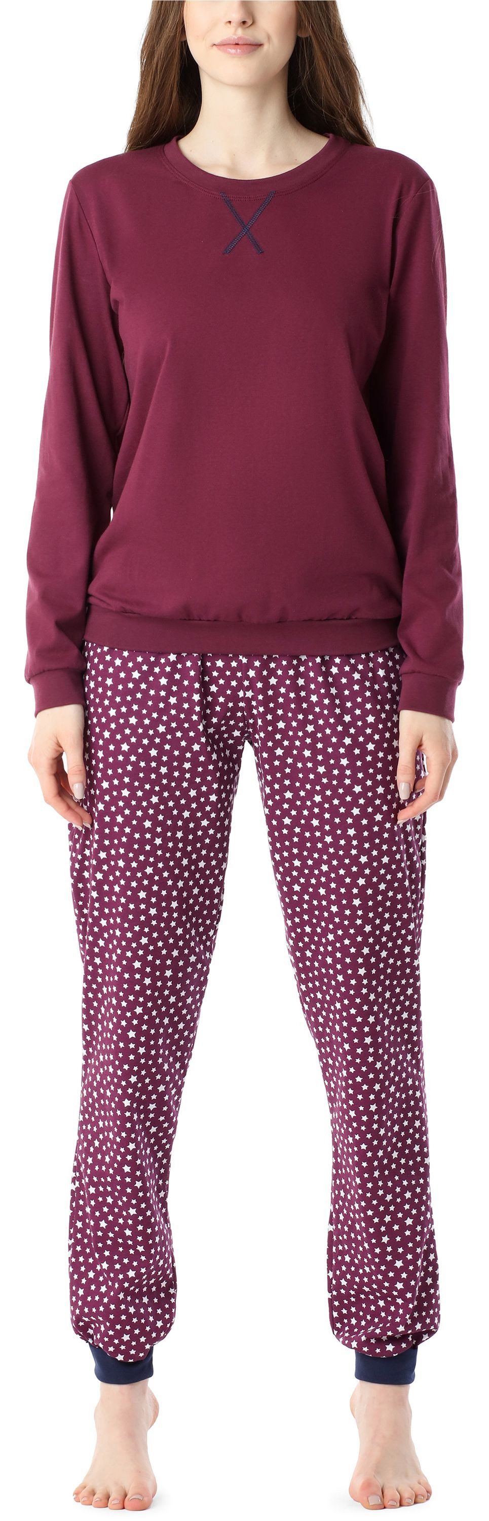 Merry Style Schlafanzug Damen Pyjama MS10-168 aus Baumwolle