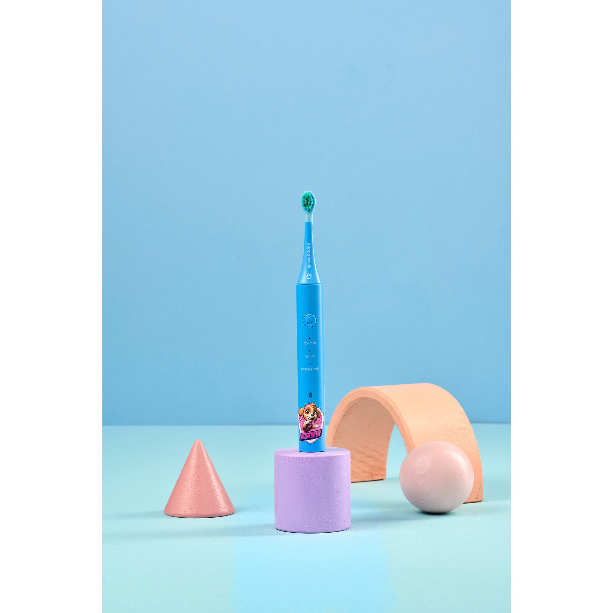 happybrush Elektrische Zahnbürste happybrush ECO VIBE KIDS Paw Patrol + 3 Refills