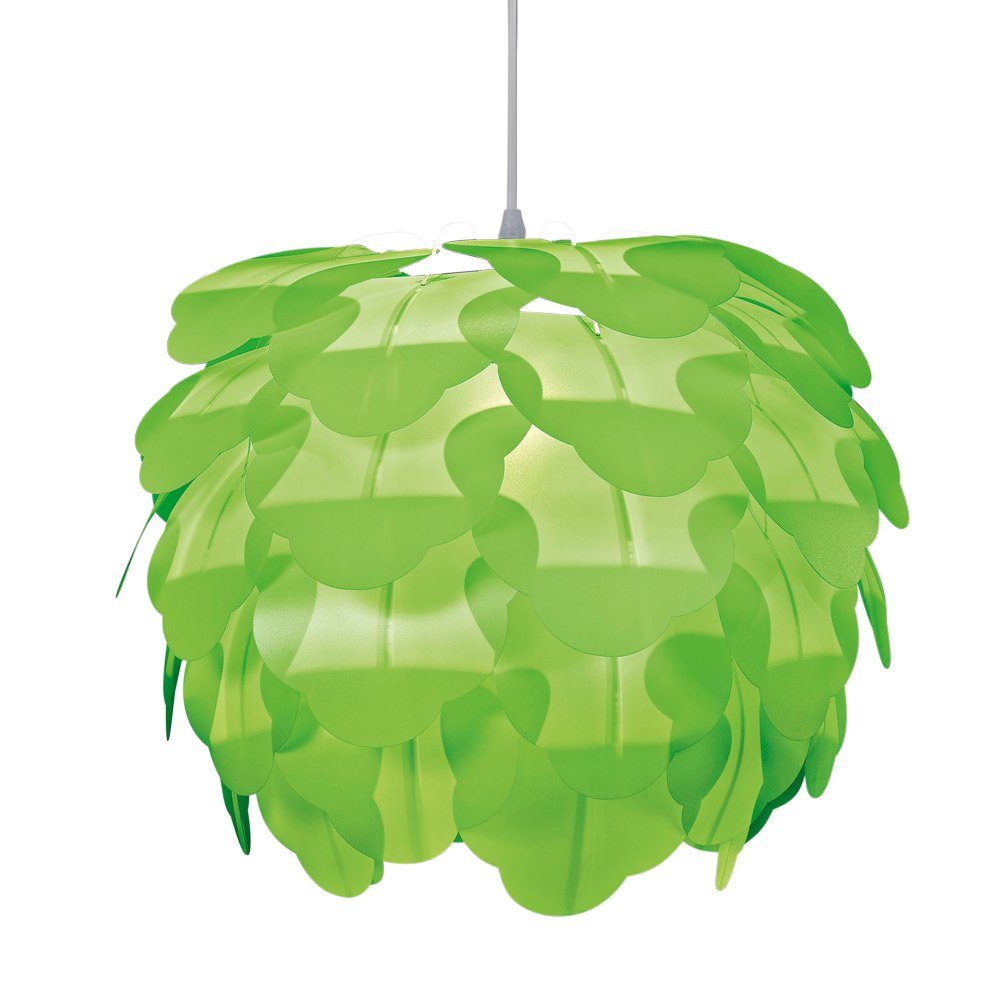 etc-shop LED Pendelleuchte, Warmweiß, inklusive, Arbeitszimmer steckbar Blume Watt grün Pendellampe 7 Leuchtmittel LED