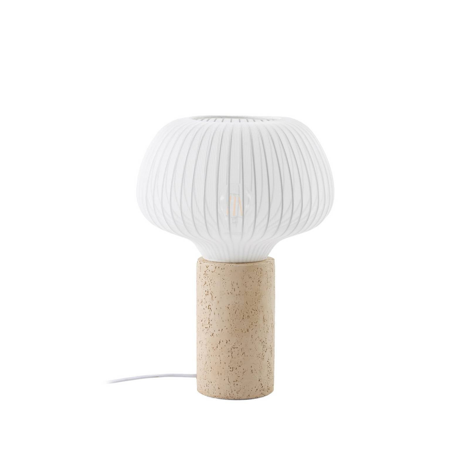 Lucande Tischleuchte Eloise, Weiß IP20, 1 x 15 W LED