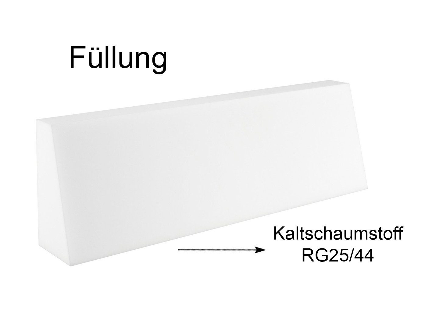 sunnypillow Rückenkissen Palettenkissen gesteppt Rückenkissen 120x40x20/10cm, Schwarz